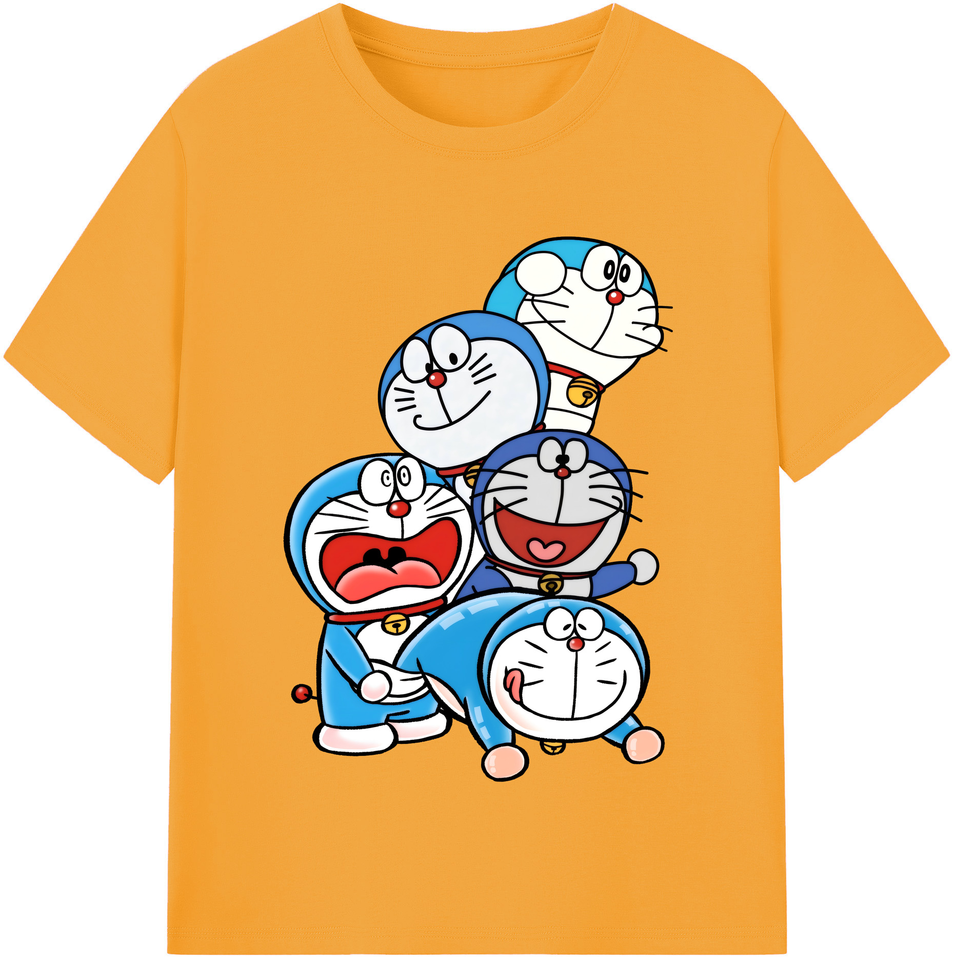（画像用） ドラえもん Doraemon 綿100％半袖Tシャツ（フロントプリント）