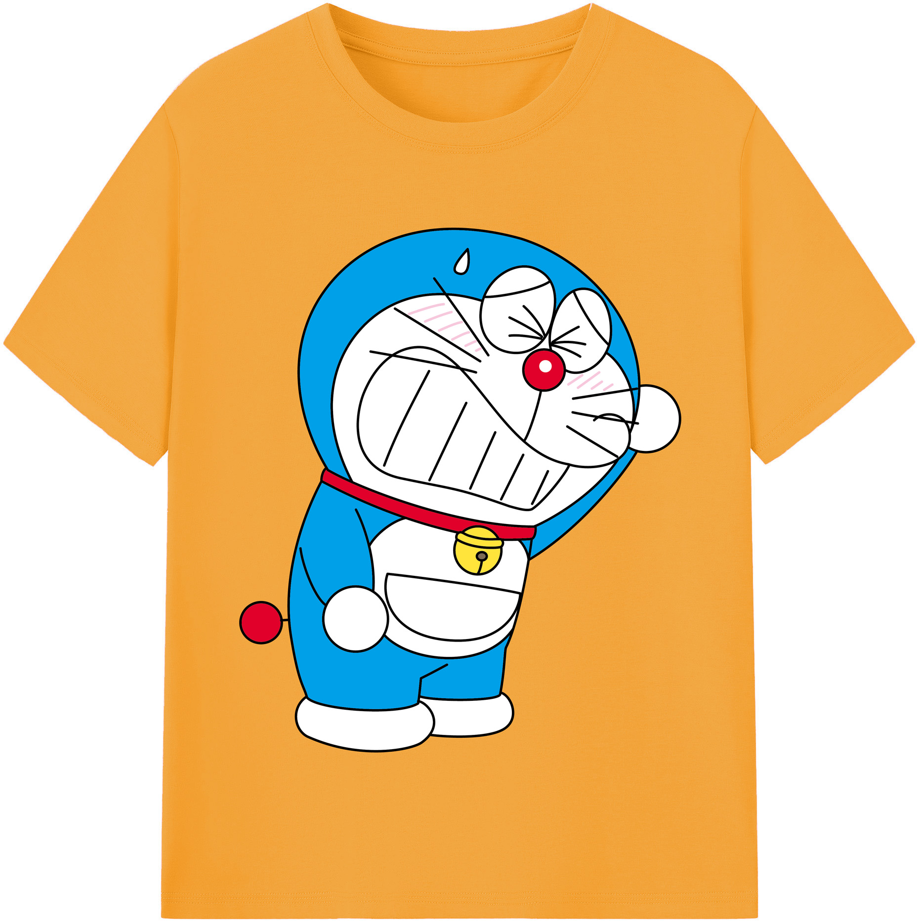 （画像用） ドラえもん Doraemon 綿100％半袖Tシャツ（フロントプリント）