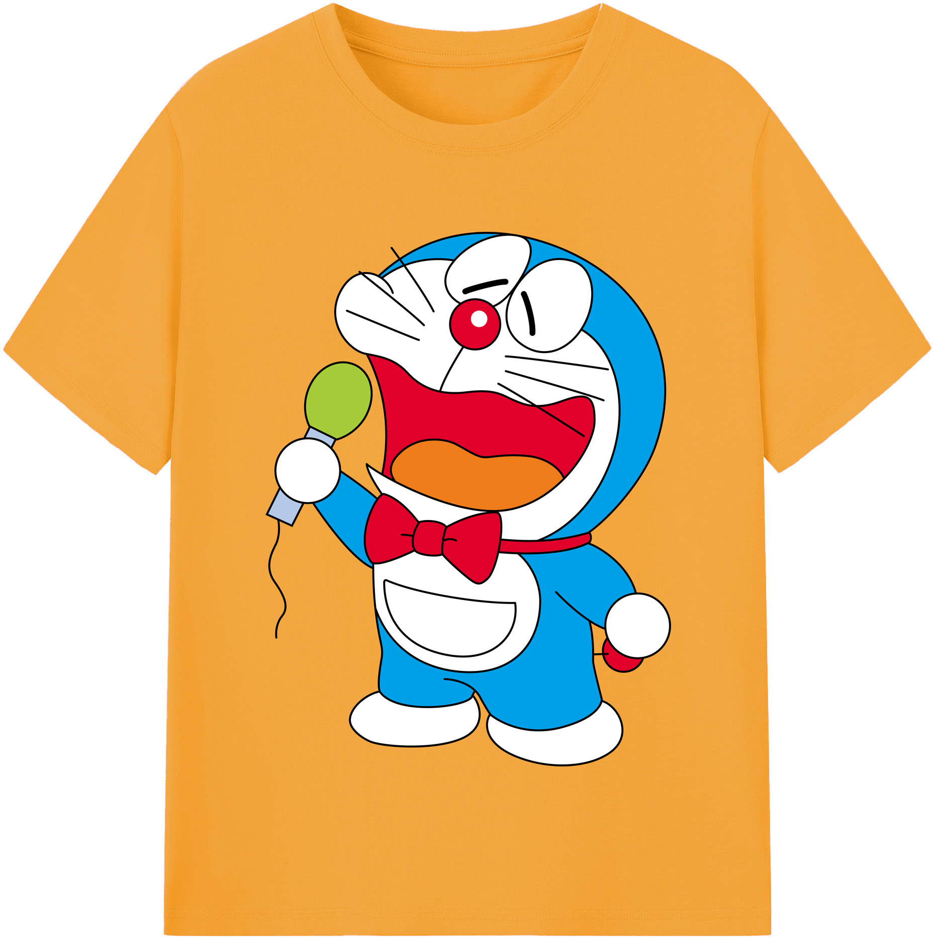 （画像用） ドラえもん Doraemon 綿100％半袖Tシャツ（フロントプリント）