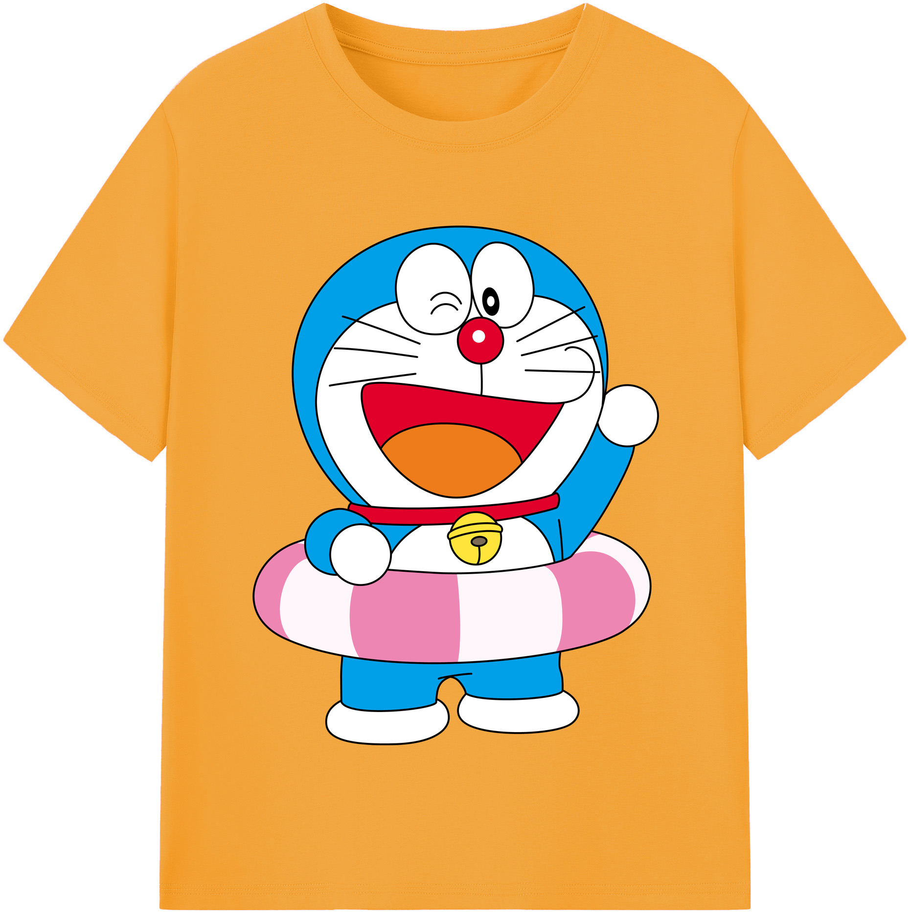 （画像用） ドラえもん Doraemon 綿100％半袖Tシャツ（フロントプリント）