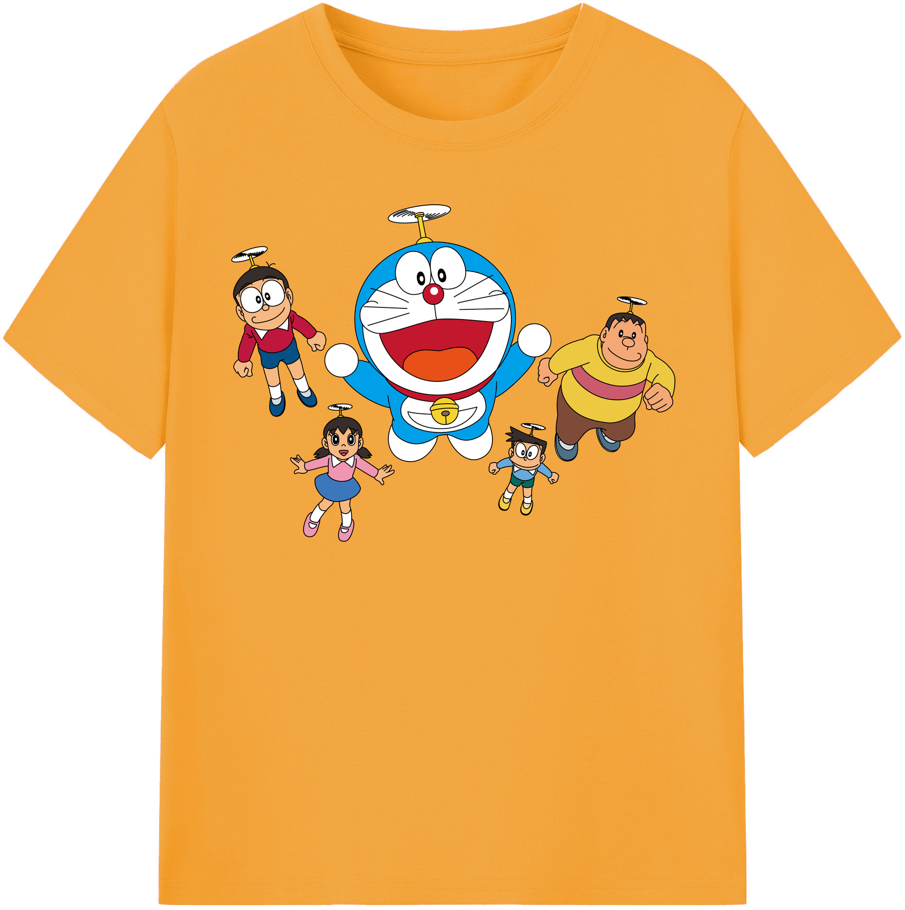 （画像用） ドラえもん 骨川 スネ夫 Doraemon Honekawa Suneo 綿100％半袖Tシャツ（フロントプリント）