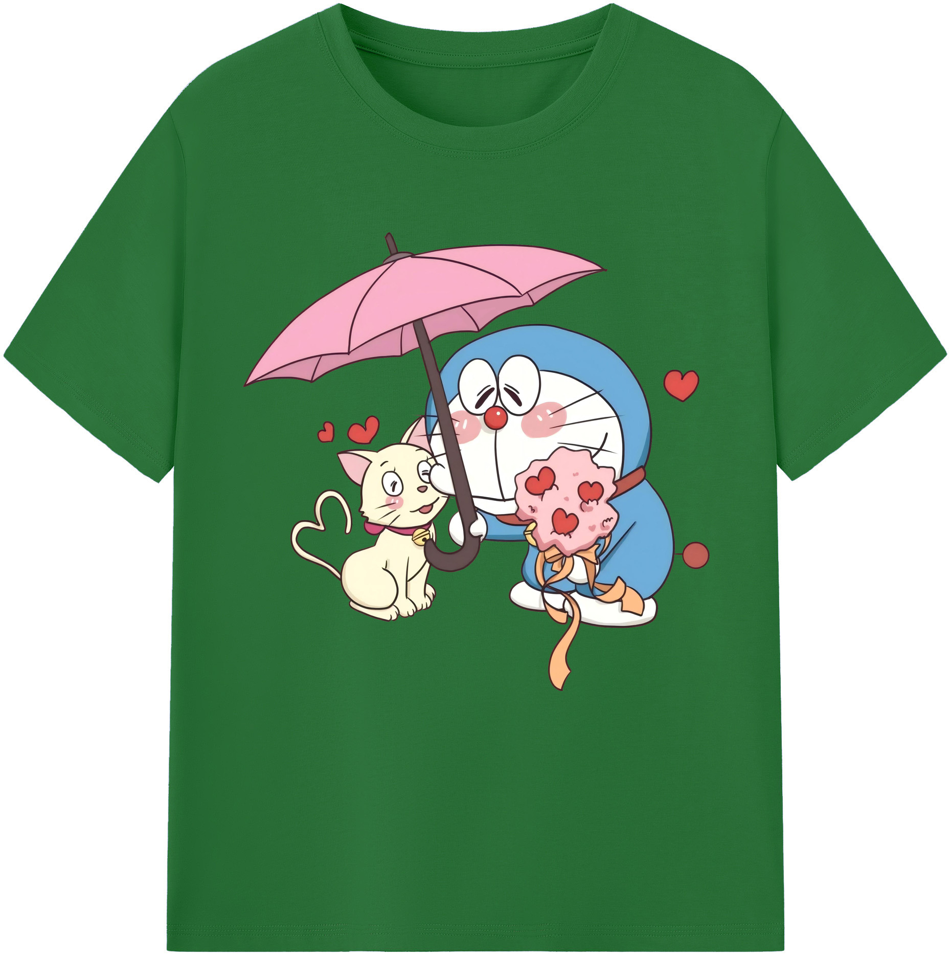 （画像用） ドラえもん Doraemon 綿100％半袖Tシャツ（フロントプリント）