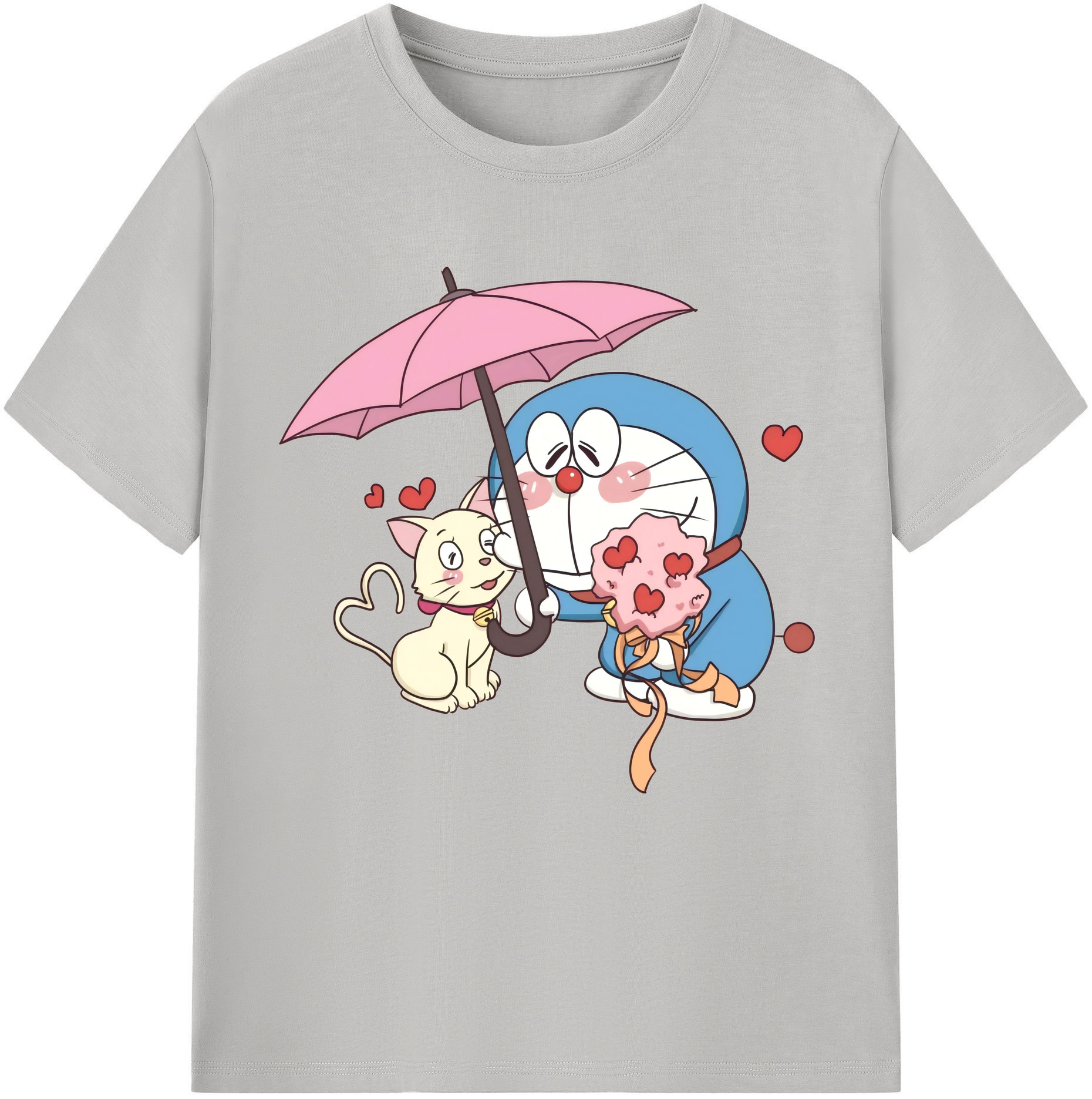 （画像用） ドラえもん Doraemon 綿100％半袖Tシャツ（フロントプリント）