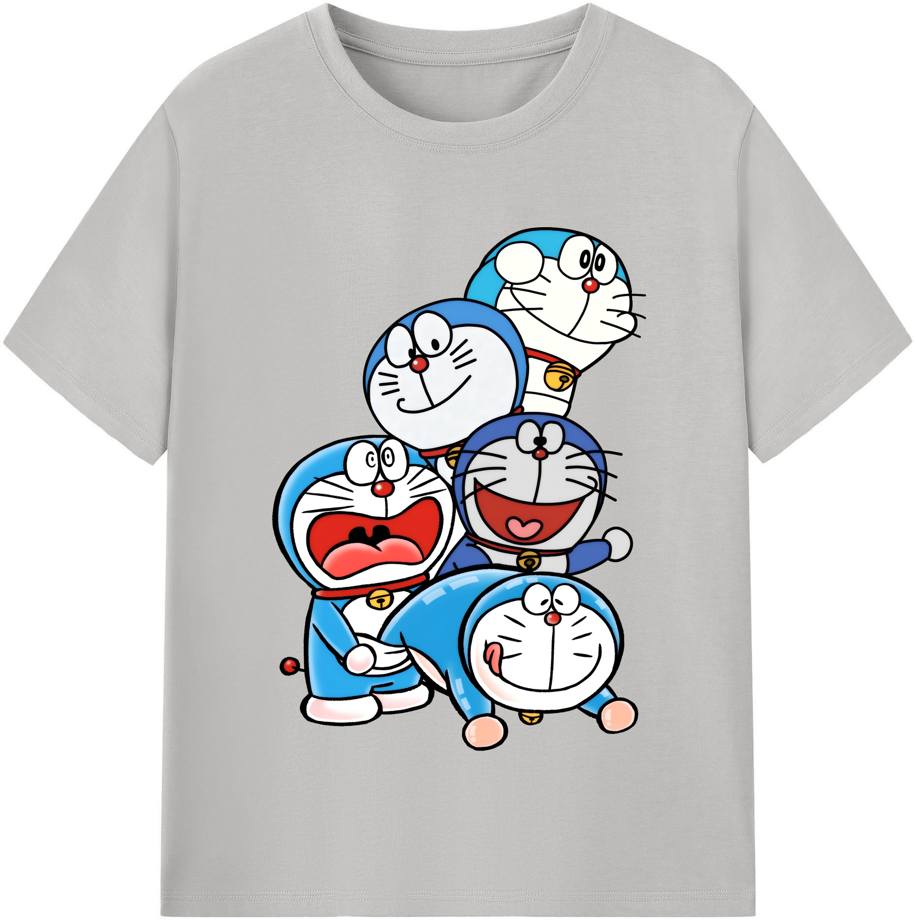 （画像用） ドラえもん Doraemon 綿100％半袖Tシャツ（フロントプリント）