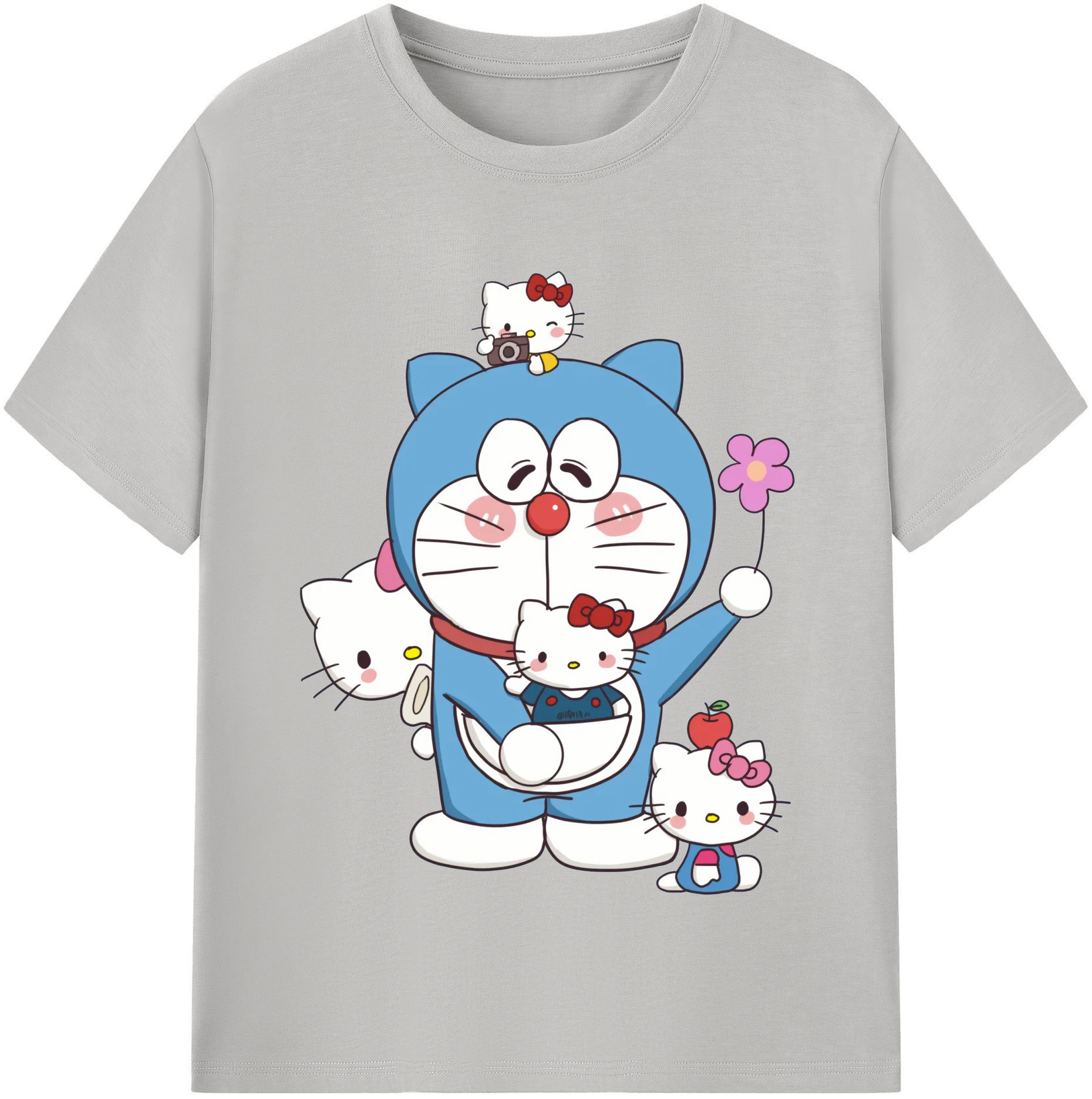 （画像用） ドラえもん Doraemon 綿100％半袖Tシャツ（フロントプリント）