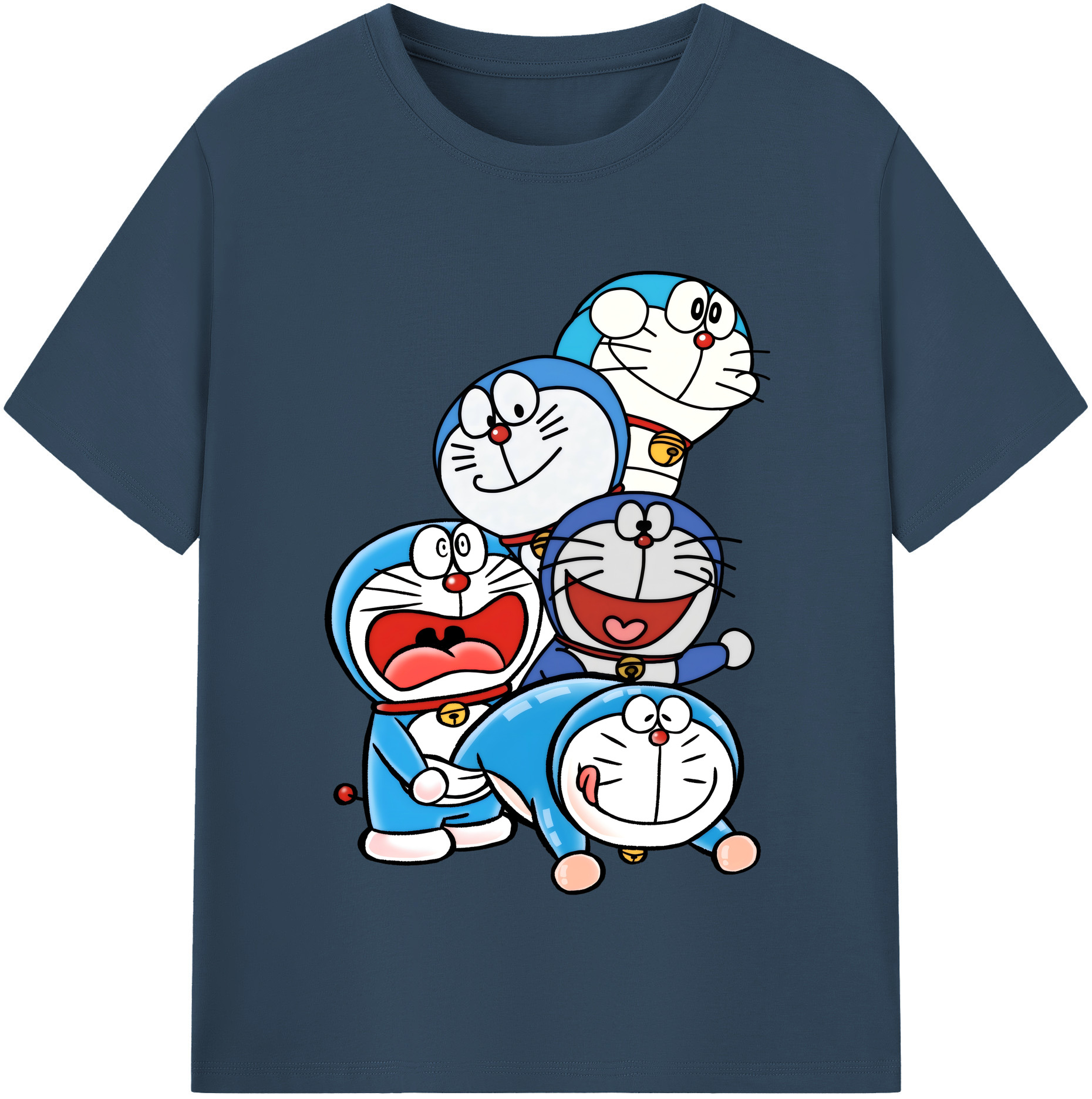 （画像用） ドラえもん Doraemon 綿100％半袖Tシャツ（フロントプリント）