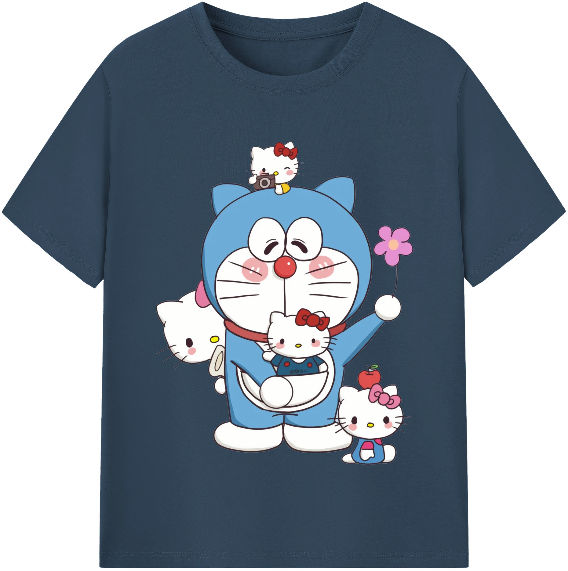 （画像用） ドラえもん Doraemon 綿100％半袖Tシャツ（フロントプリント）