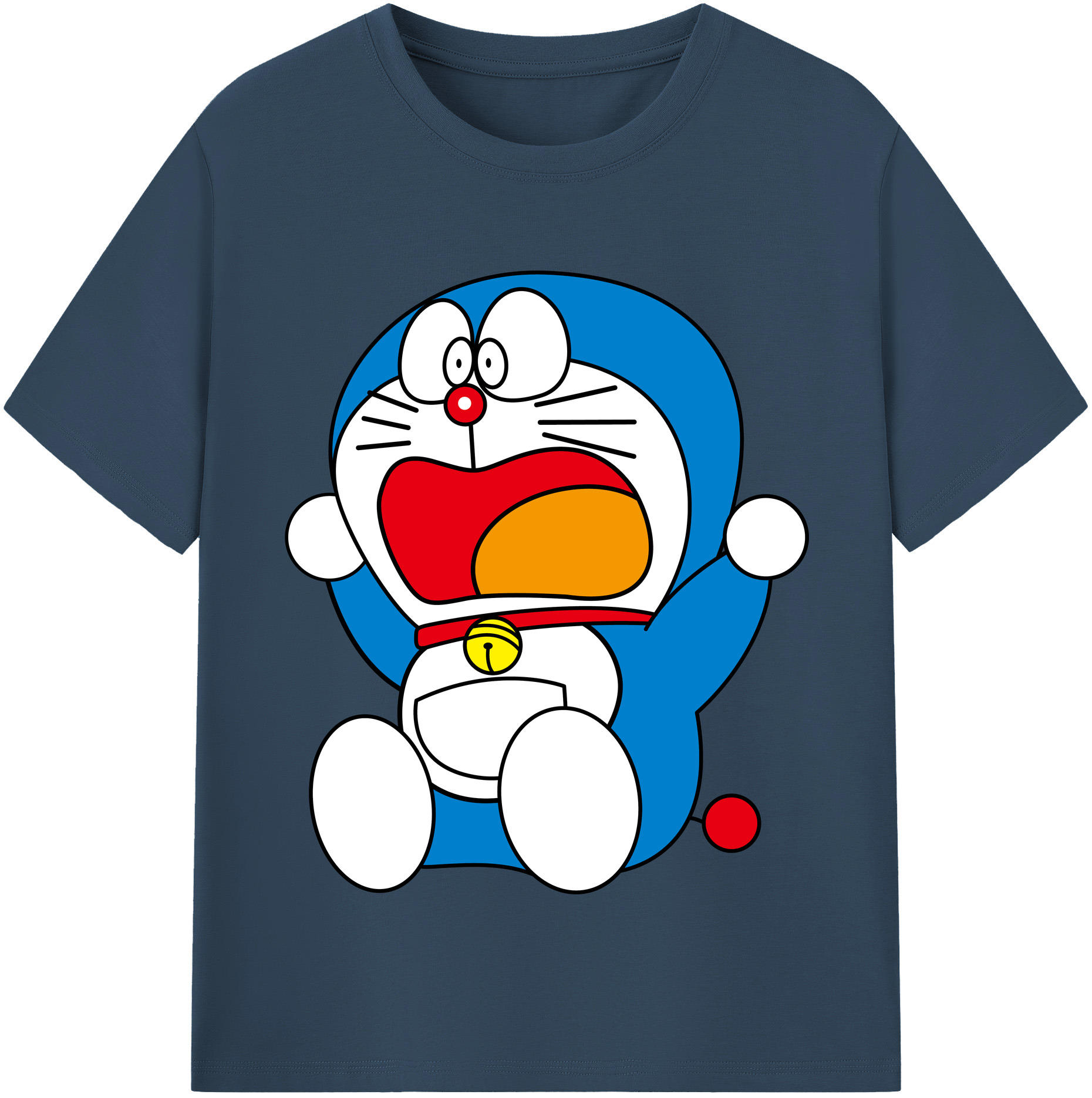 （画像用） ドラえもん Doraemon 綿100％半袖Tシャツ（フロントプリント）