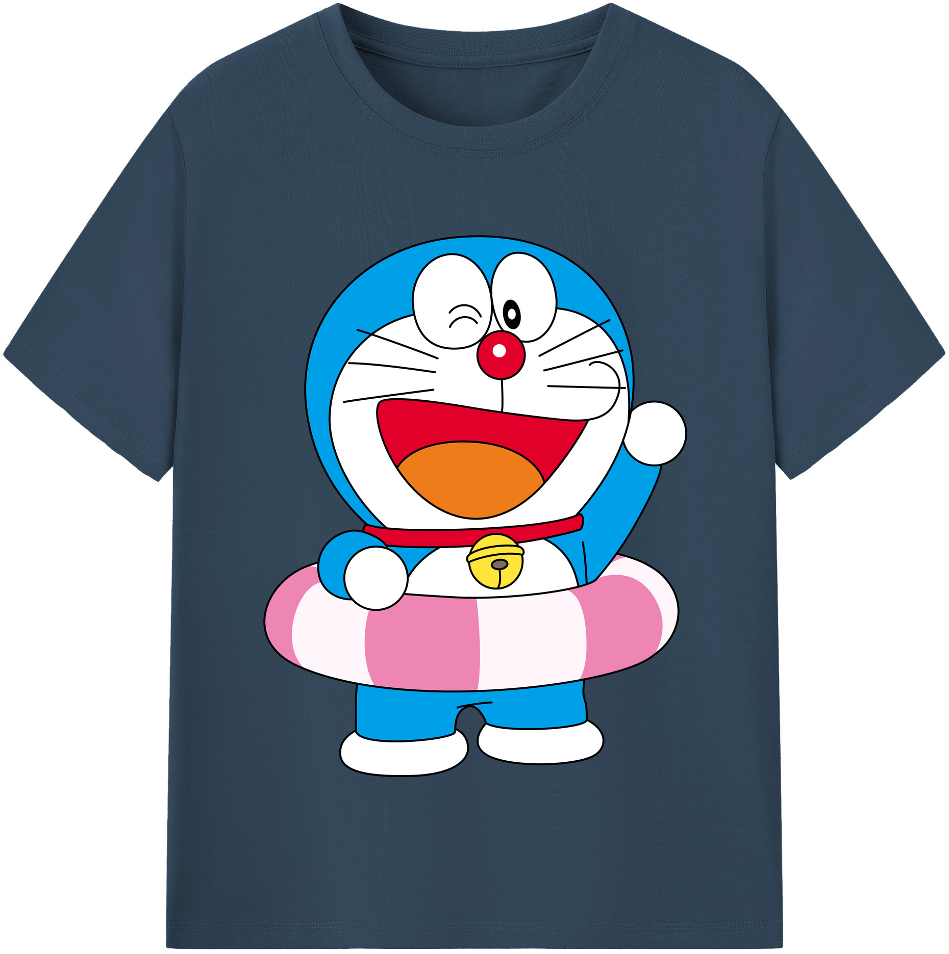 （画像用） ドラえもん Doraemon 綿100％半袖Tシャツ（フロントプリント）