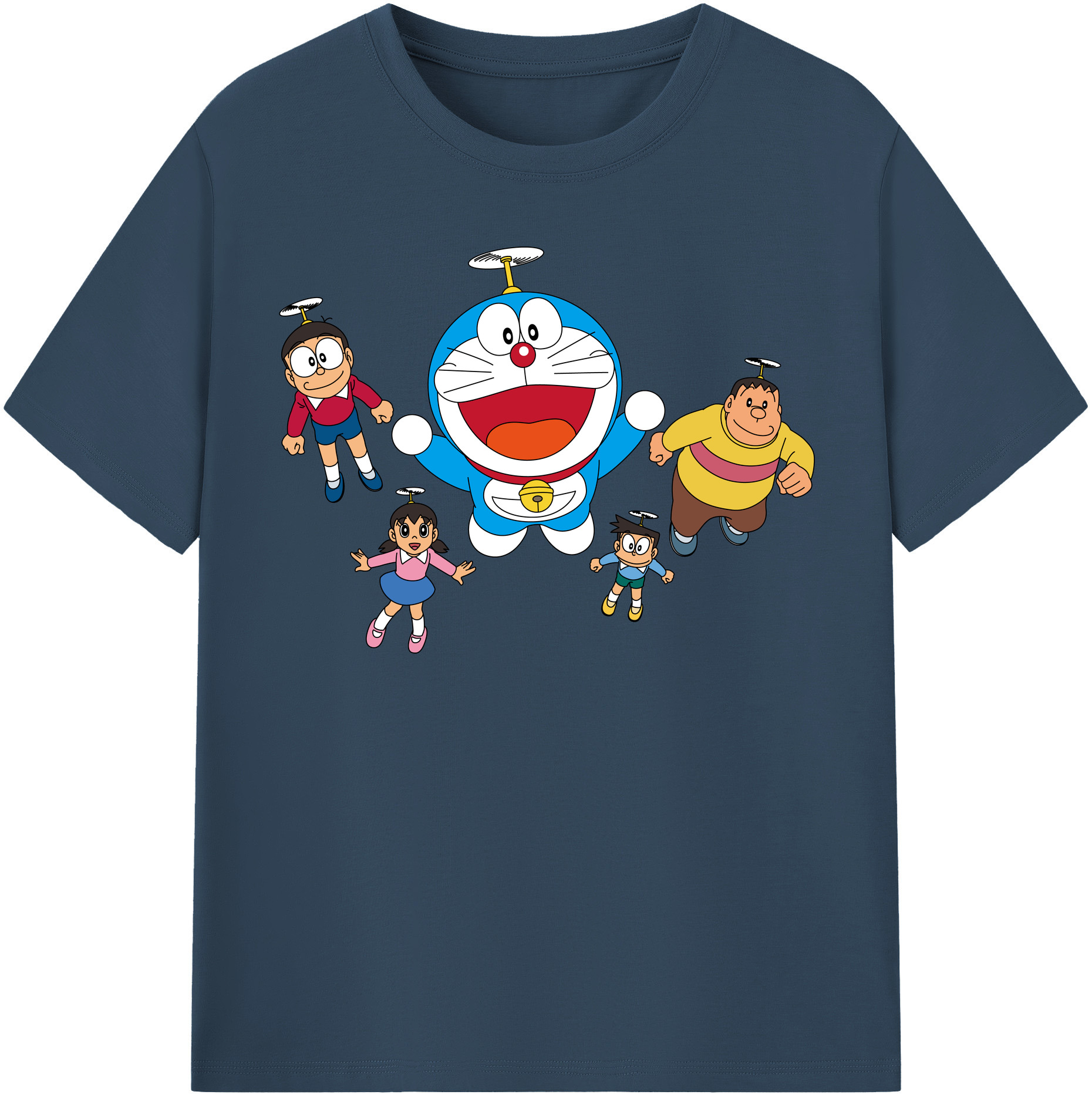 （画像用） ドラえもん 骨川 スネ夫 Doraemon Honekawa Suneo 綿100％半袖Tシャツ（フロントプリント）