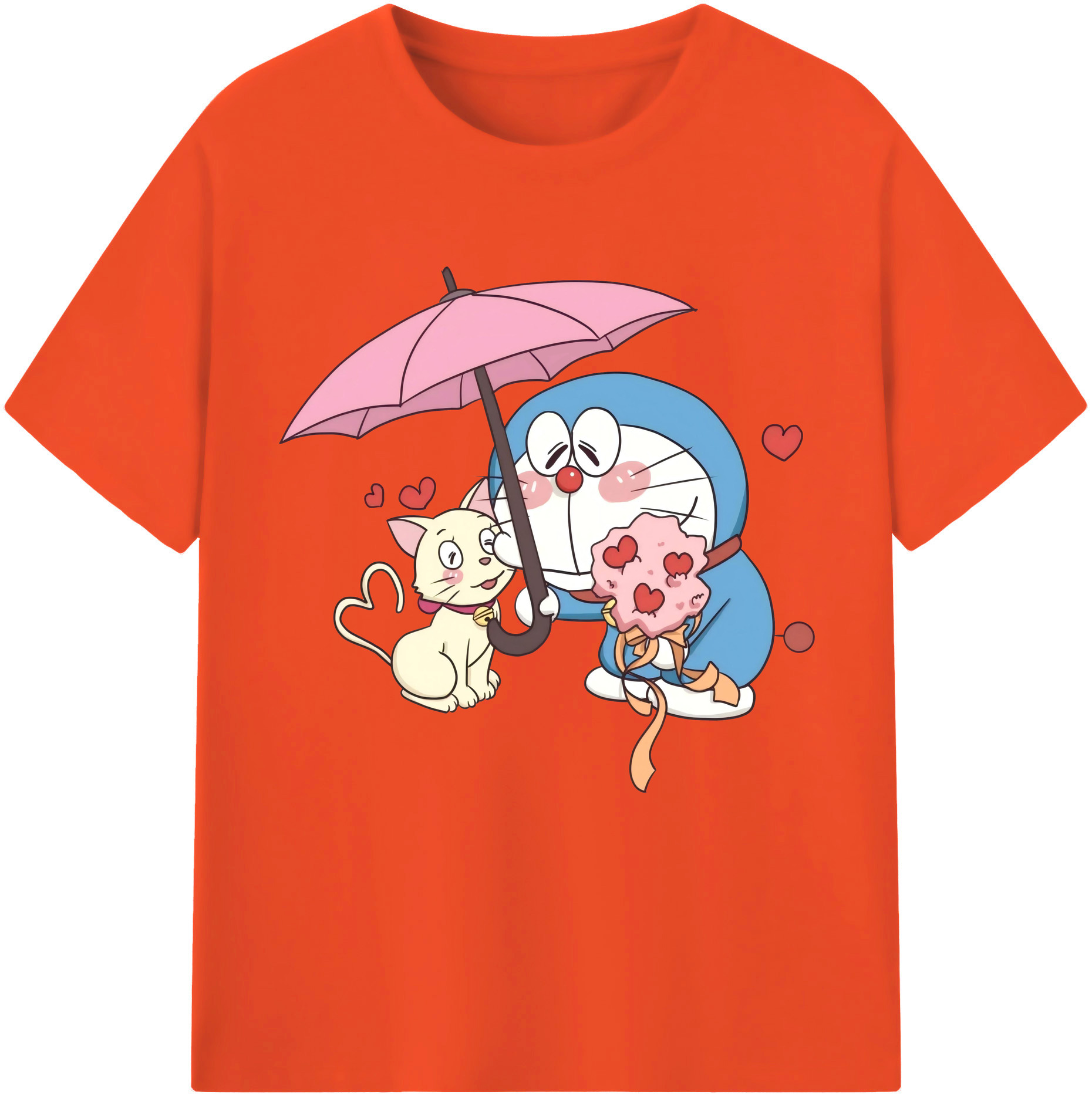 （画像用） ドラえもん Doraemon 綿100％半袖Tシャツ（フロントプリント）