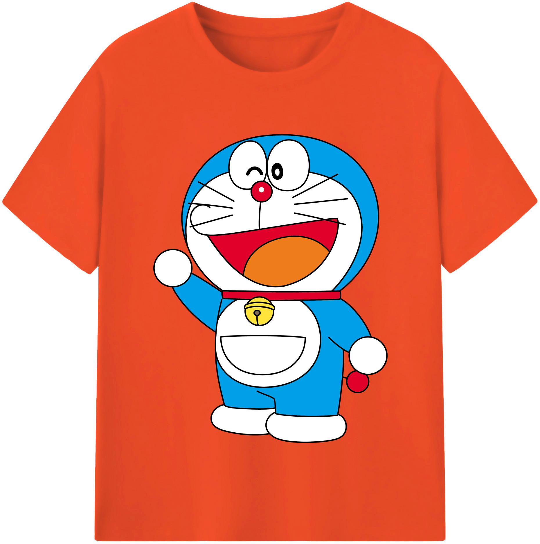 （画像用） ドラえもん Doraemon 綿100％半袖Tシャツ（フロントプリント）