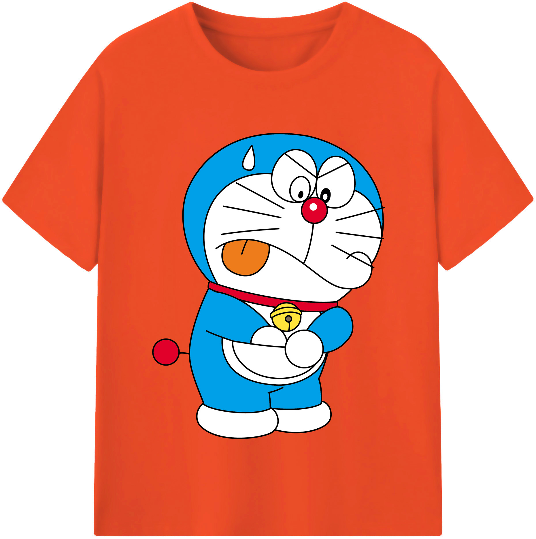 （画像用） ドラえもん Doraemon 綿100％半袖Tシャツ（フロントプリント）
