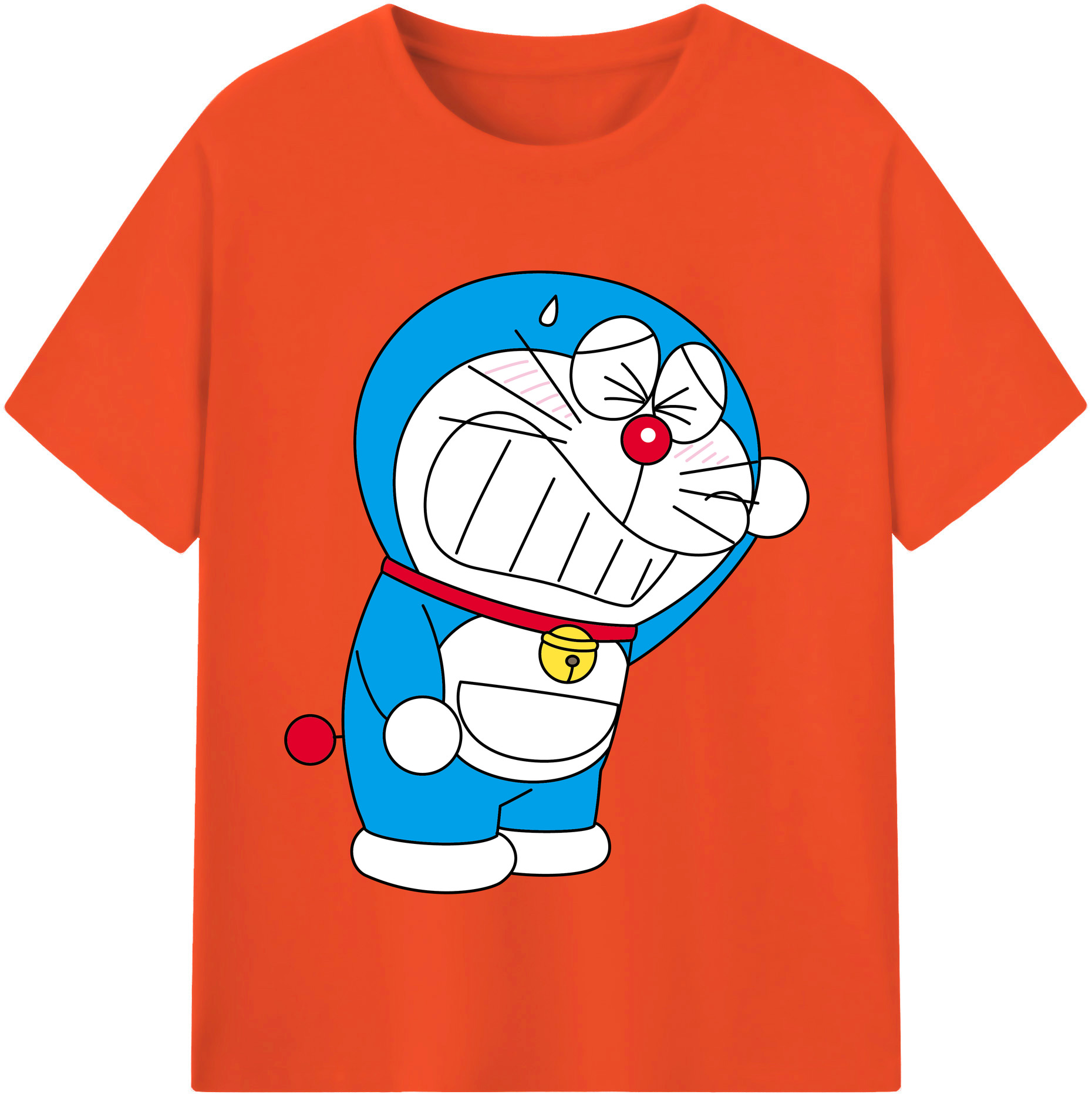 （画像用） ドラえもん Doraemon 綿100％半袖Tシャツ（フロントプリント）