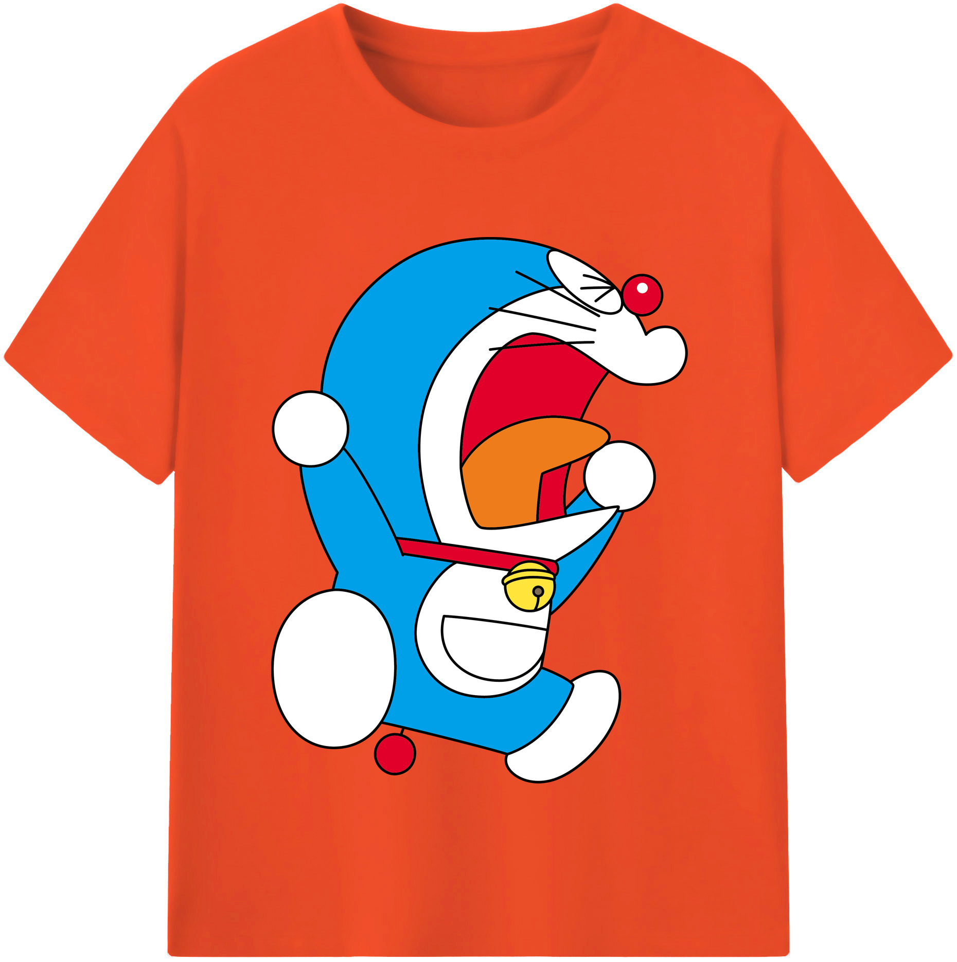 （画像用） ドラえもん Doraemon 綿100％半袖Tシャツ（フロントプリント）