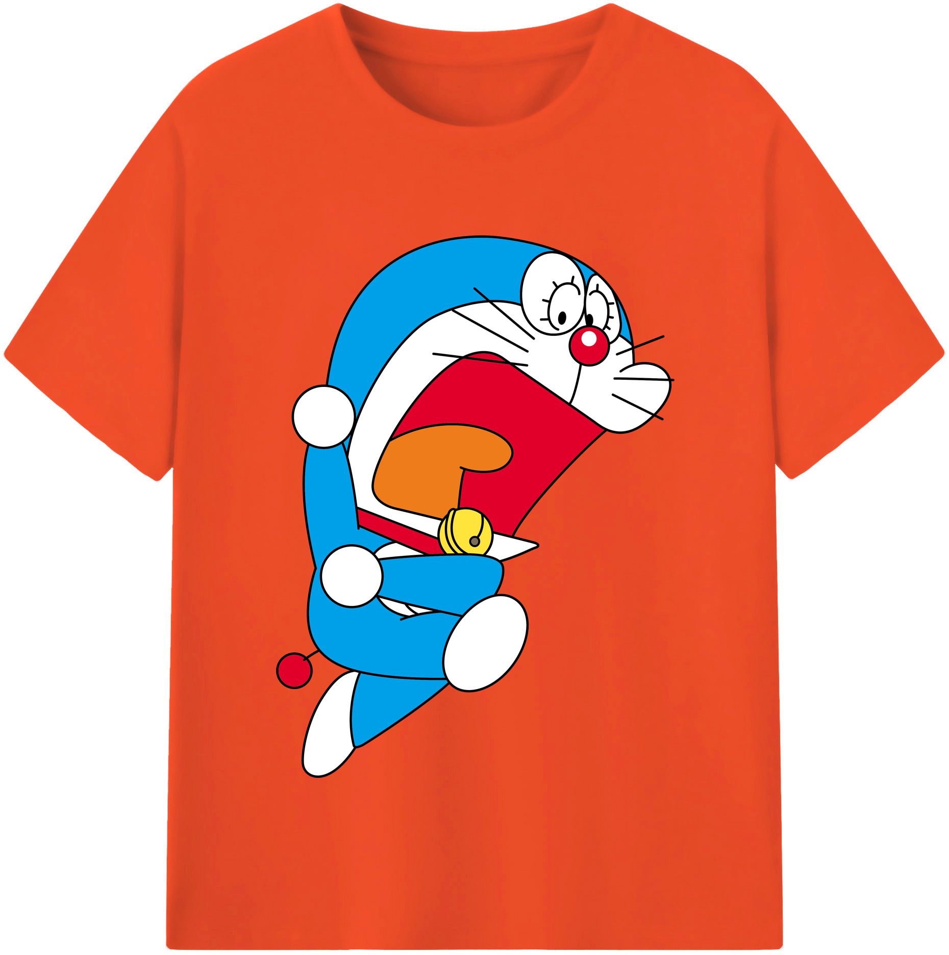 （画像用） ドラえもん Doraemon 綿100％半袖Tシャツ（フロントプリント）