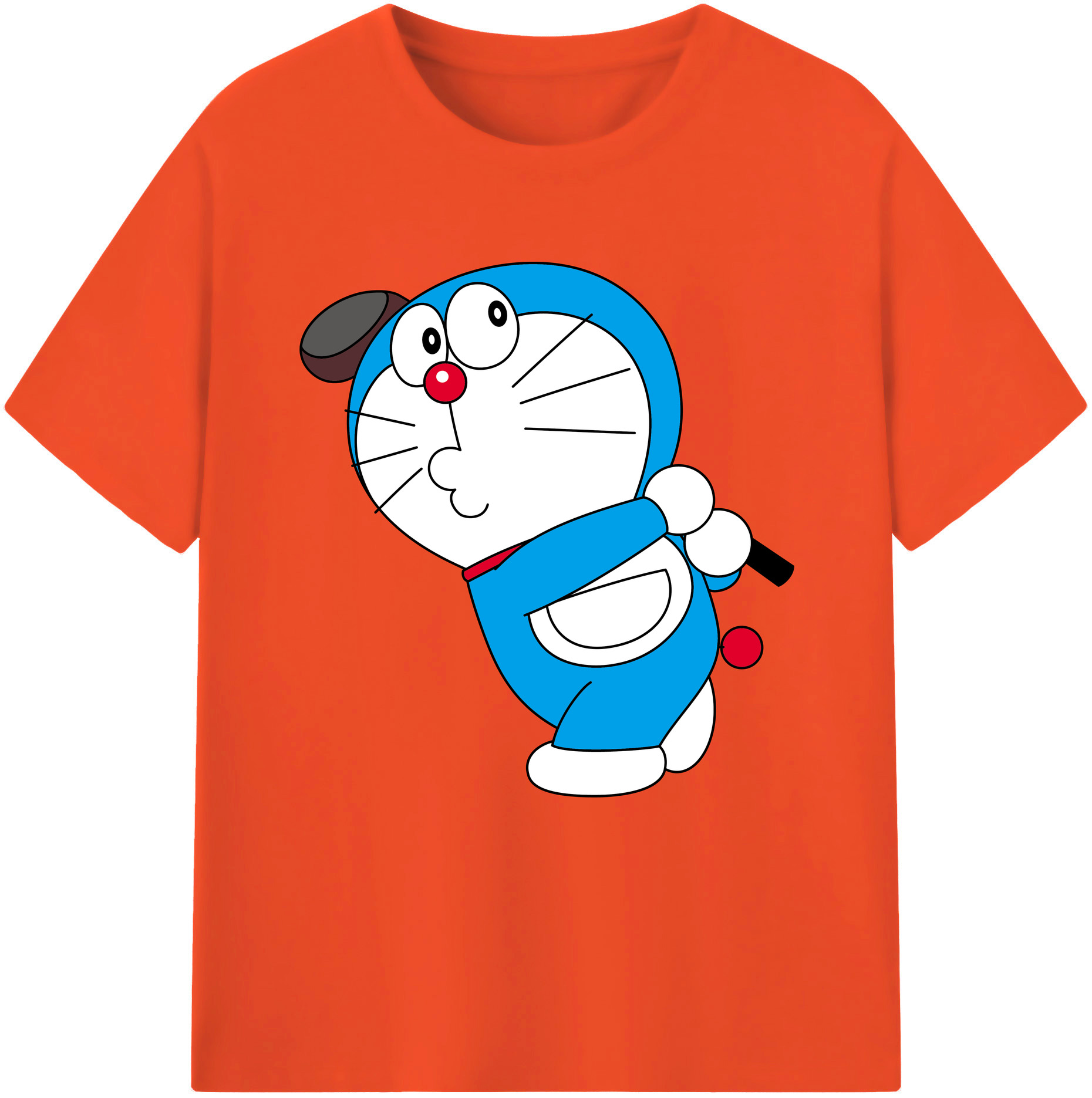 （画像用） ドラえもん Doraemon 綿100％半袖Tシャツ（フロントプリント）