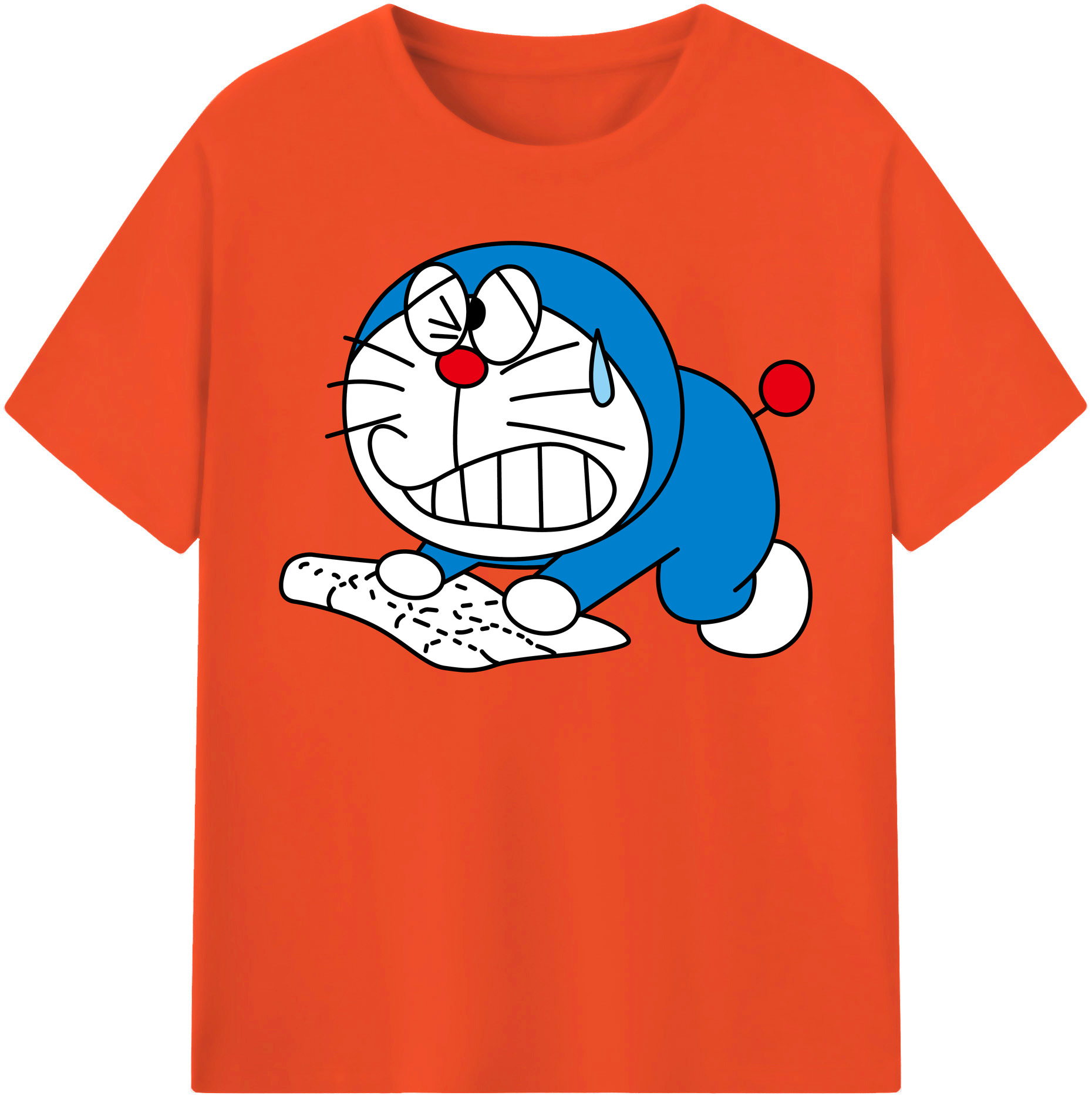 （画像用） ドラえもん Doraemon 綿100％半袖Tシャツ（フロントプリント）