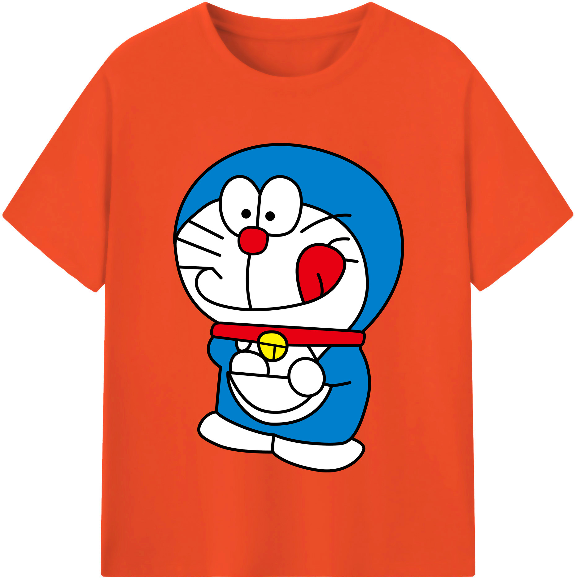 （画像用） ドラえもん Doraemon 綿100％半袖Tシャツ（フロントプリント）