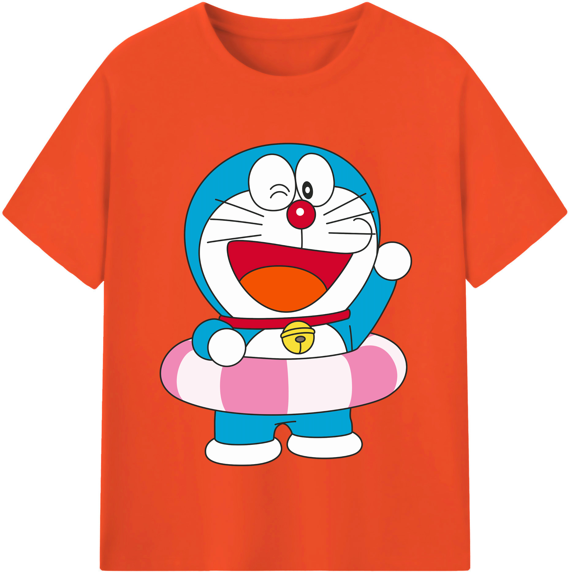 （画像用） ドラえもん Doraemon 綿100％半袖Tシャツ（フロントプリント）