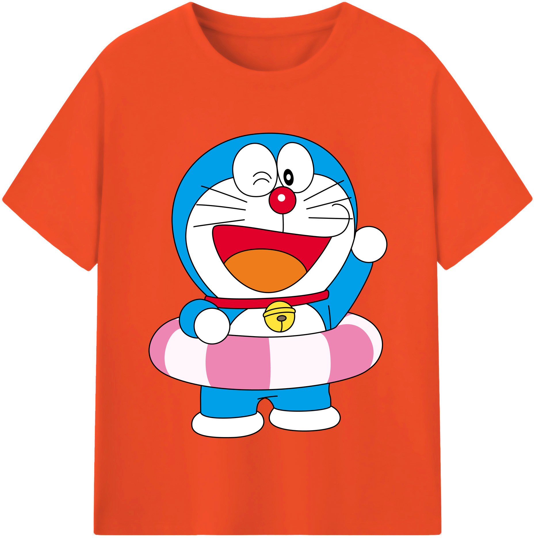 （画像用） ドラえもん Doraemon 綿100％半袖Tシャツ（フロントプリント）