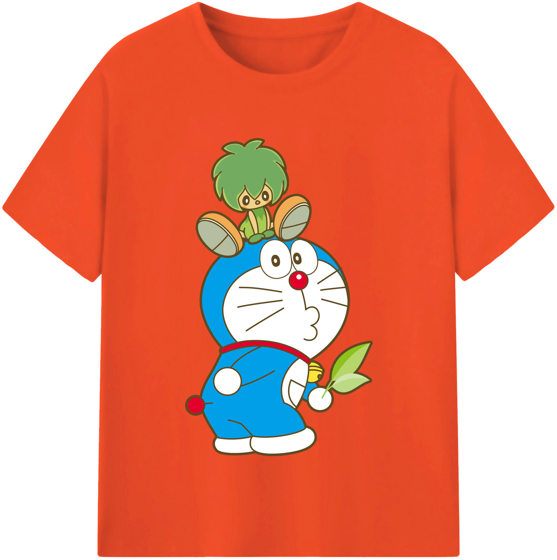 （画像用） ドラえもん Doraemon 綿100％半袖Tシャツ（フロントプリント）