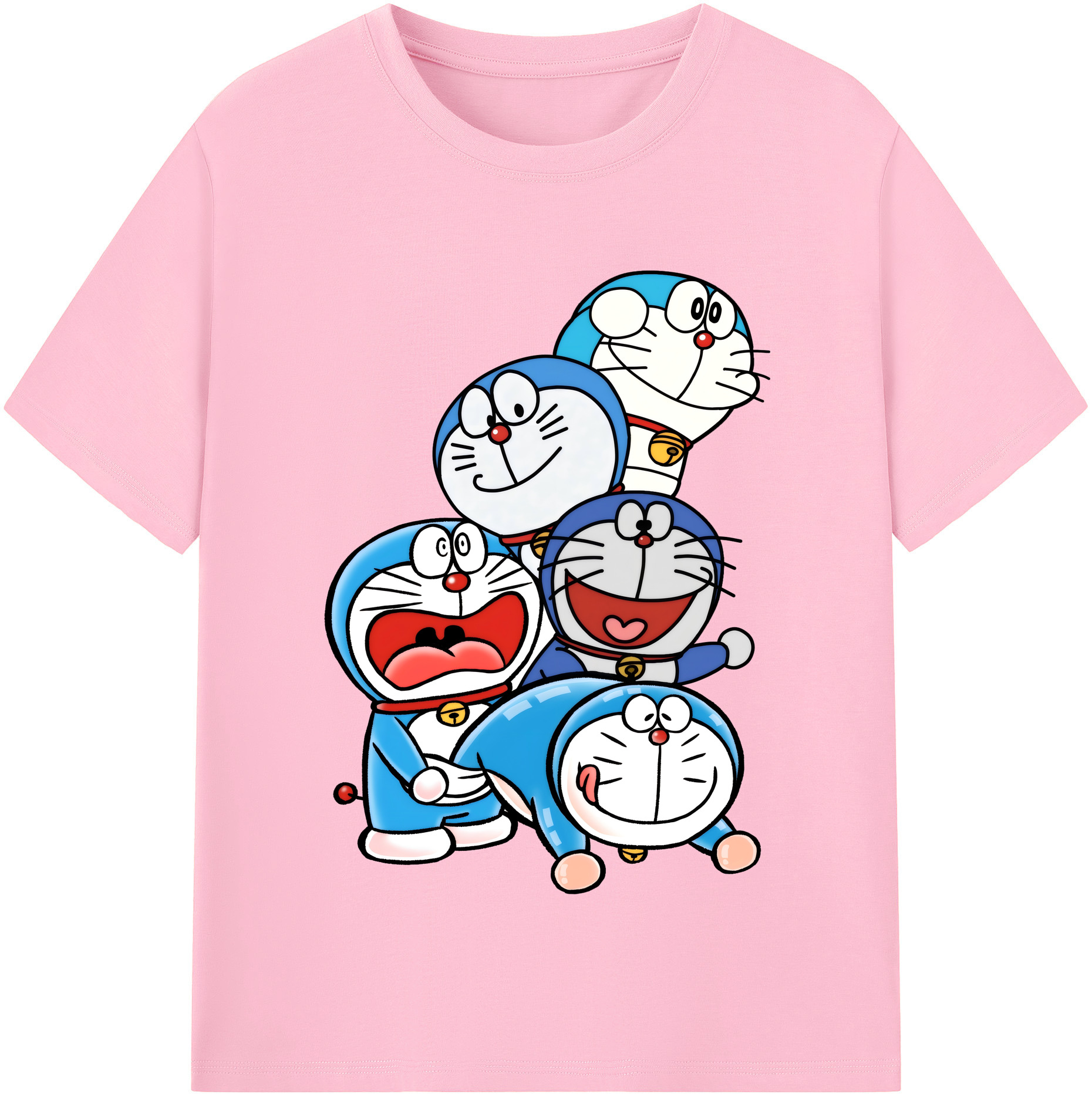 （画像用） ドラえもん Doraemon 綿100％半袖Tシャツ（フロントプリント）