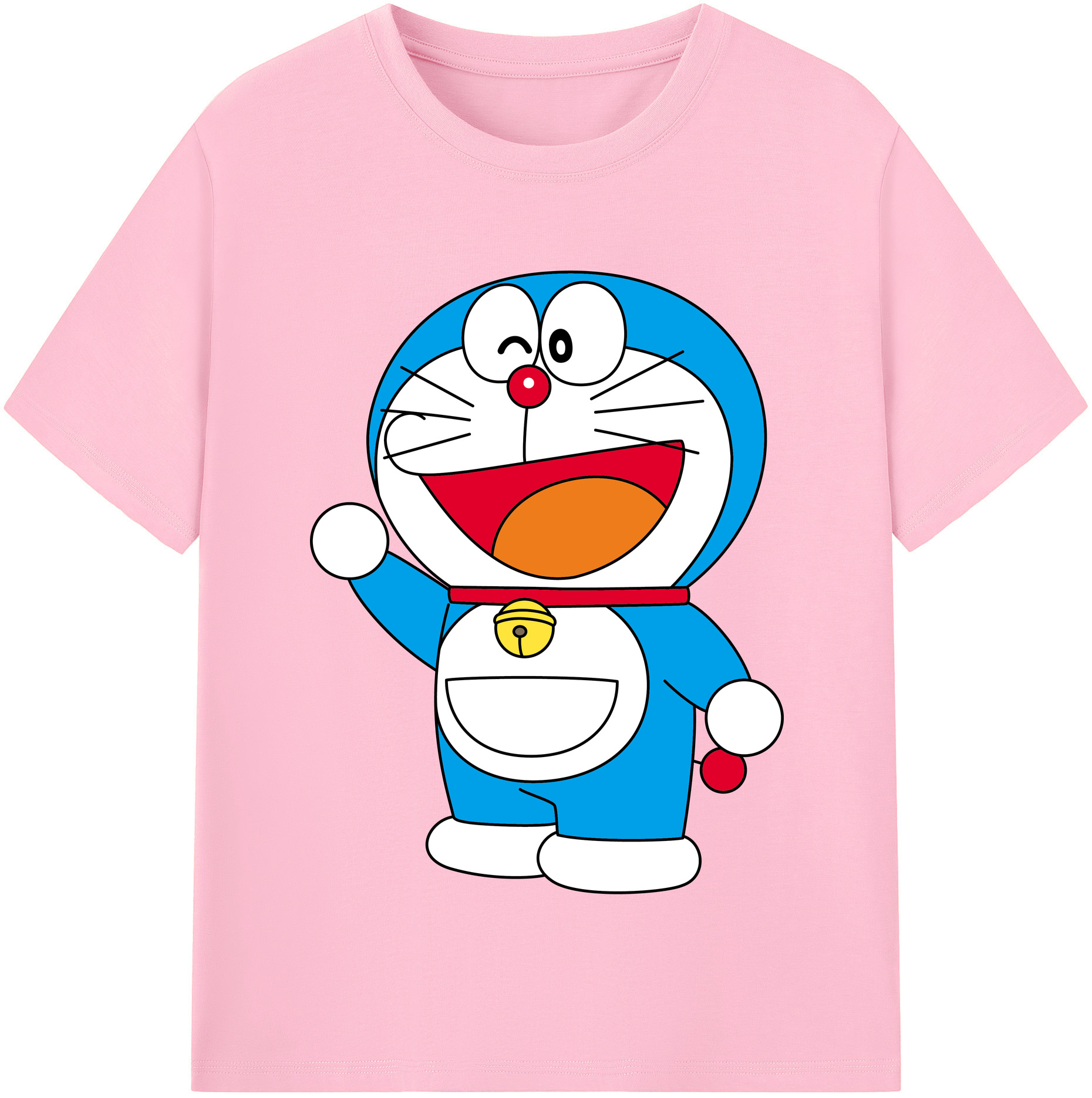 （画像用） ドラえもん Doraemon 綿100％半袖Tシャツ（フロントプリント）
