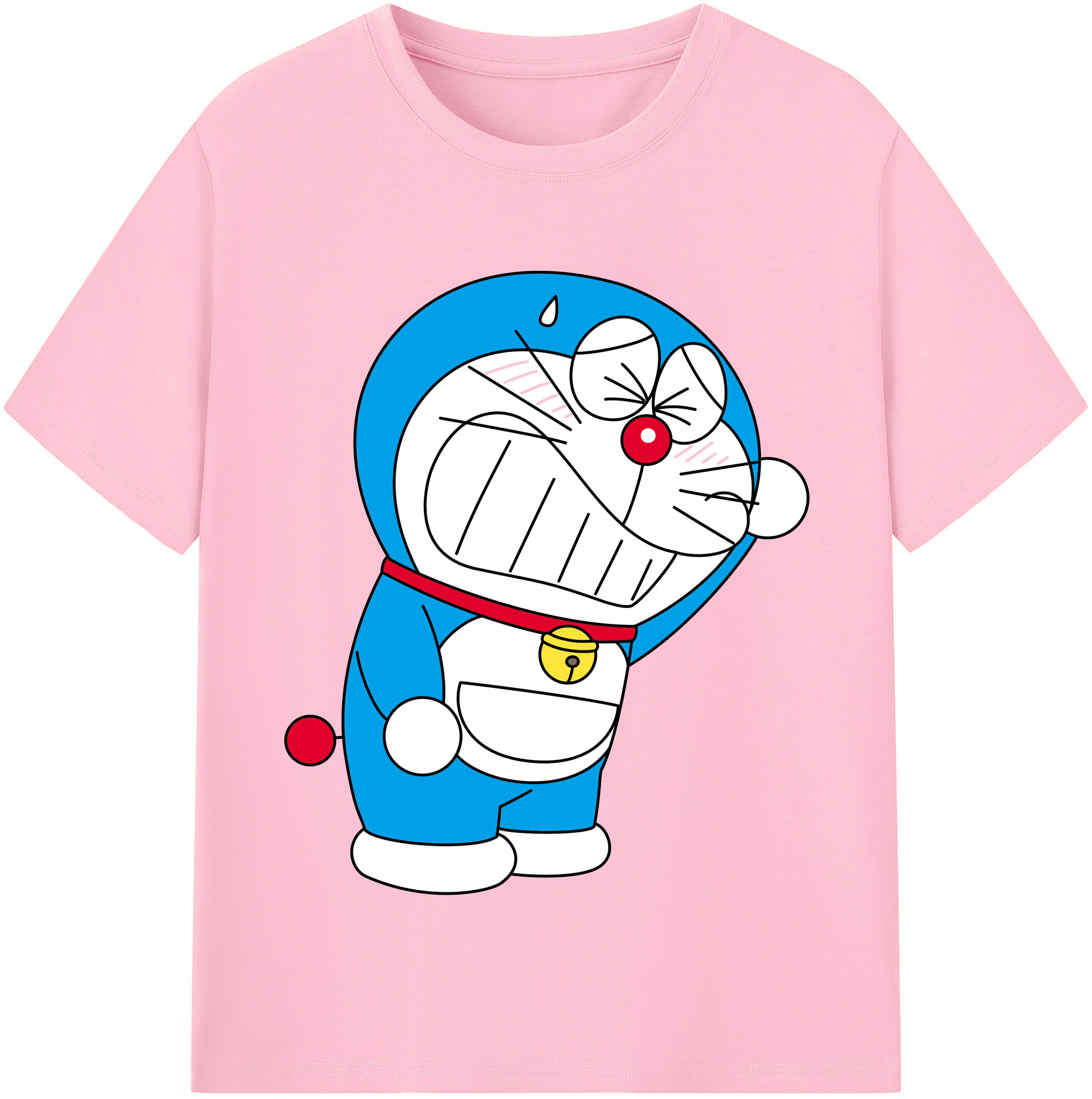 （画像用） ドラえもん Doraemon 綿100％半袖Tシャツ（フロントプリント）
