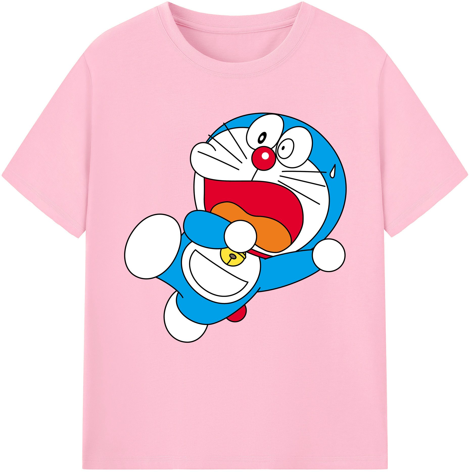 （画像用） ドラえもん Doraemon 綿100％半袖Tシャツ（フロントプリント）