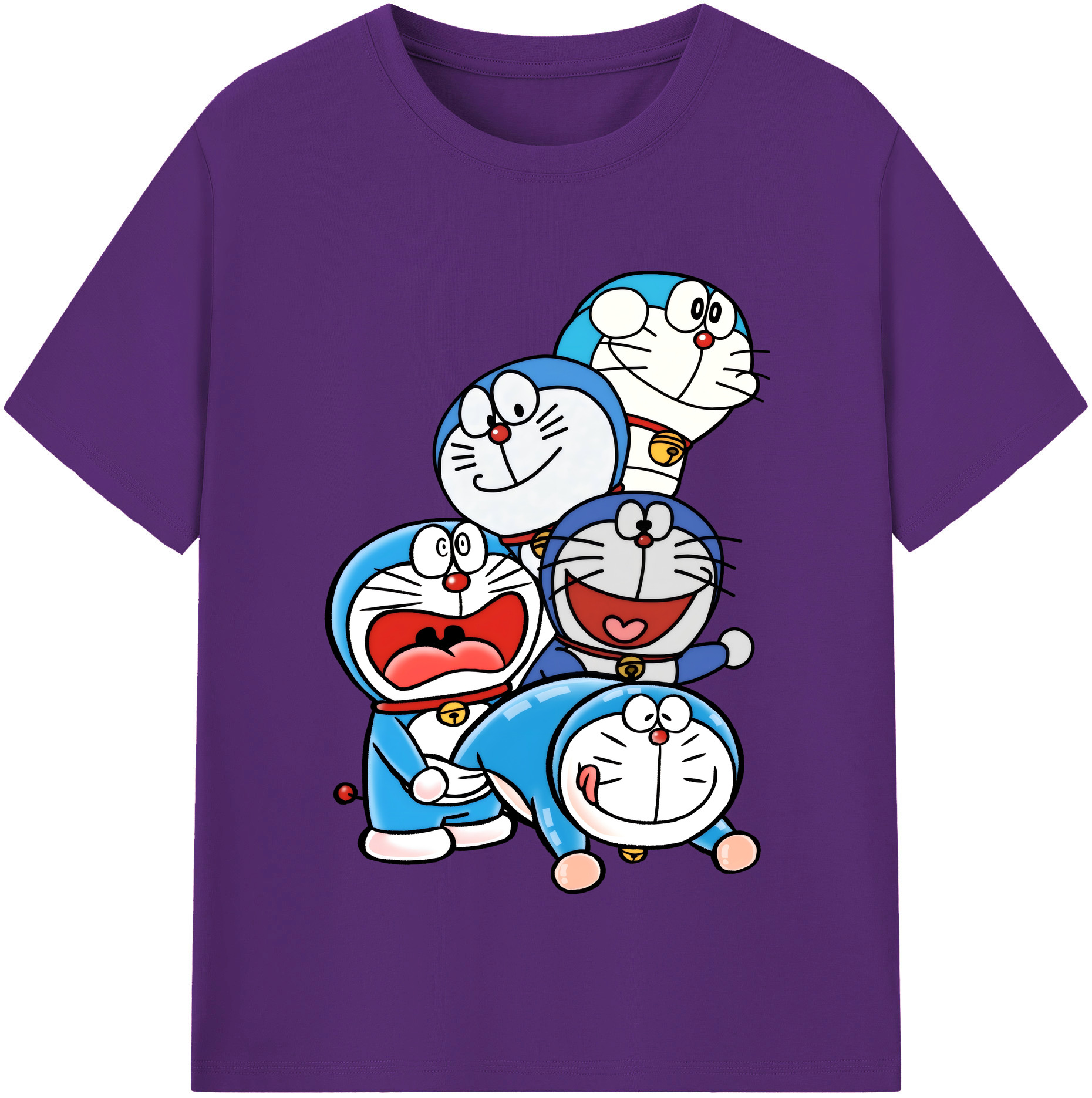 （画像用） ドラえもん Doraemon 綿100％半袖Tシャツ（フロントプリント）