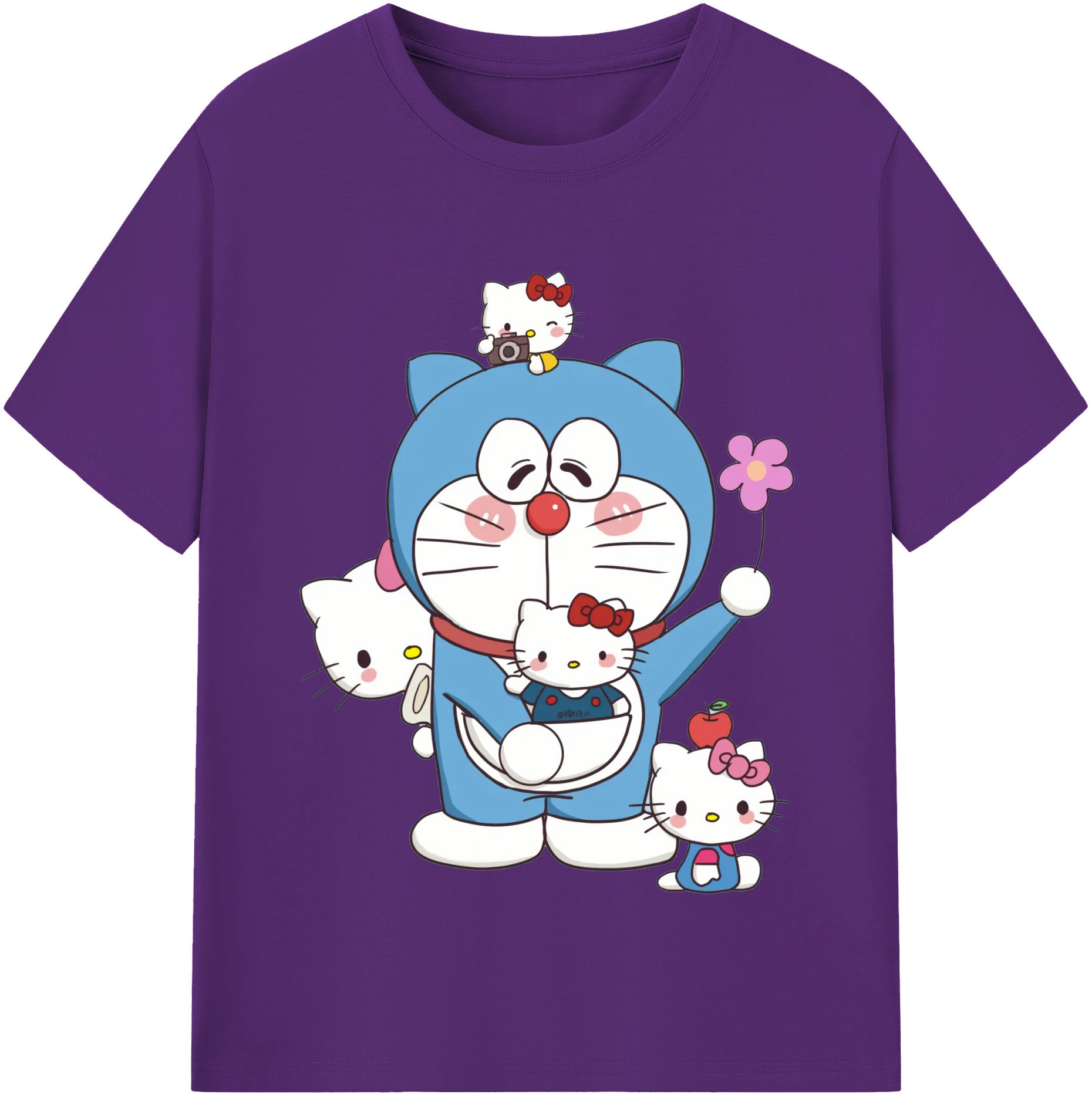 （画像用） ドラえもん Doraemon 綿100％半袖Tシャツ（フロントプリント）