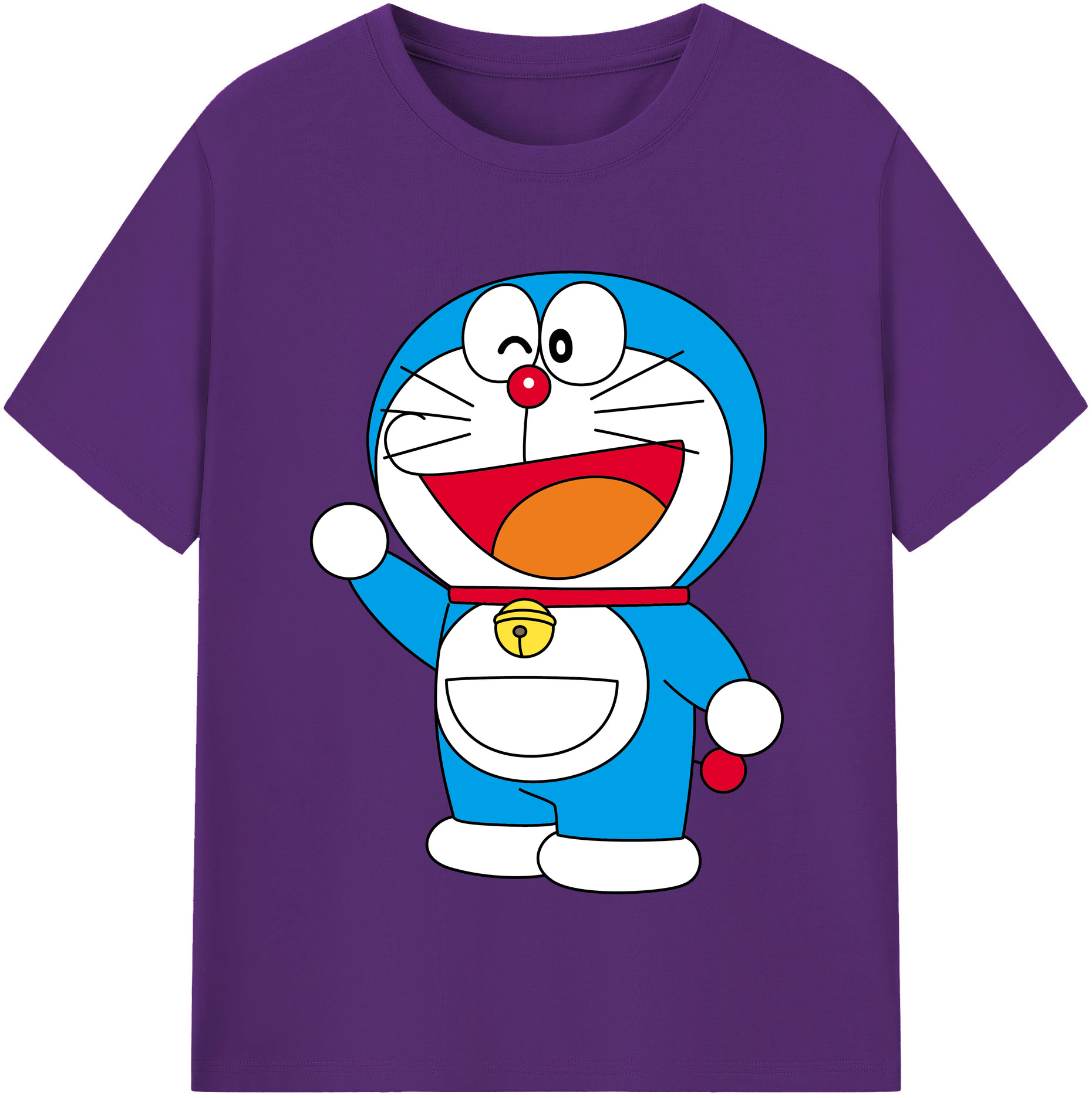 （画像用） ドラえもん Doraemon 綿100％半袖Tシャツ（フロントプリント）