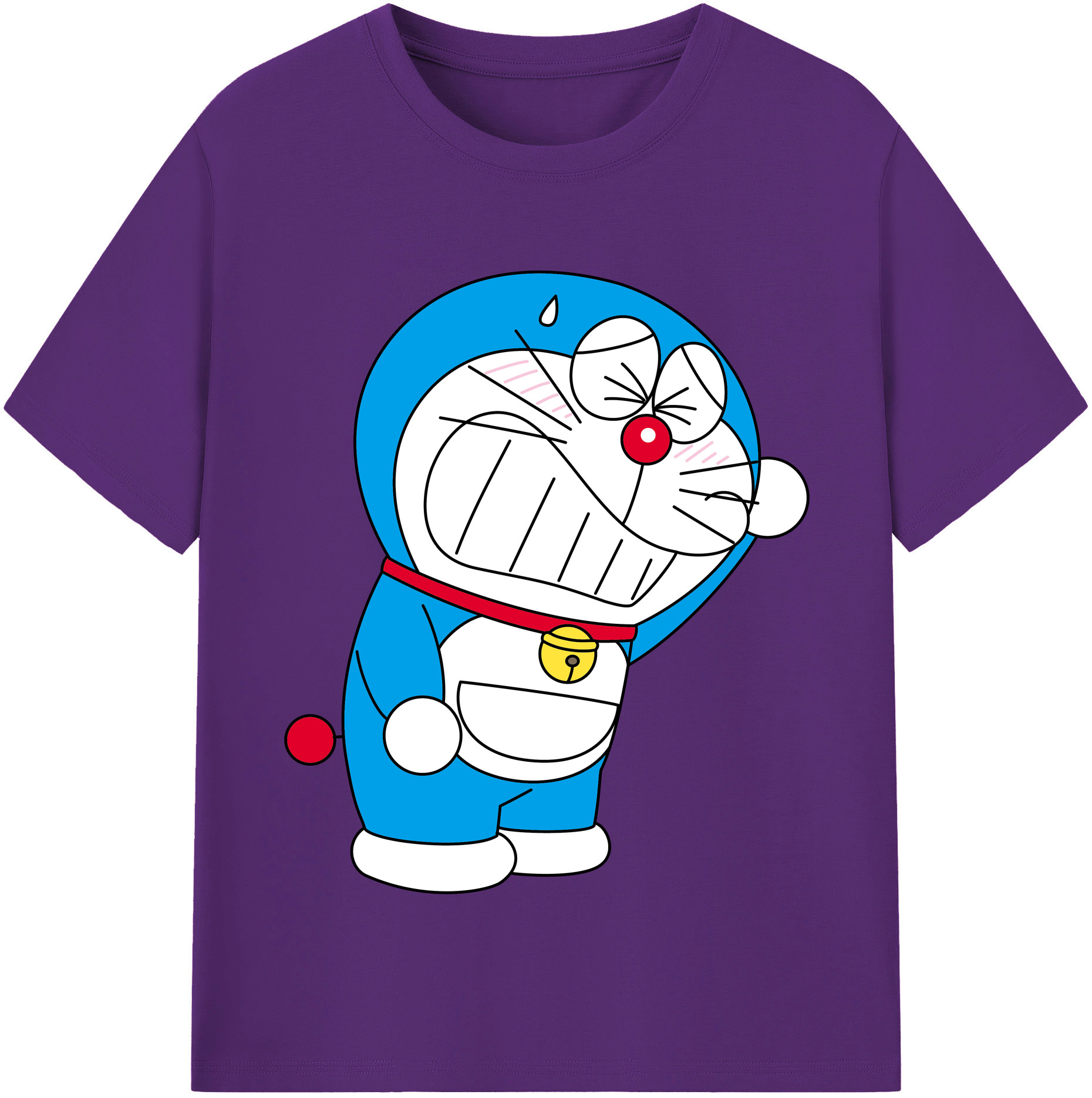 （画像用） ドラえもん Doraemon 綿100％半袖Tシャツ（フロントプリント）