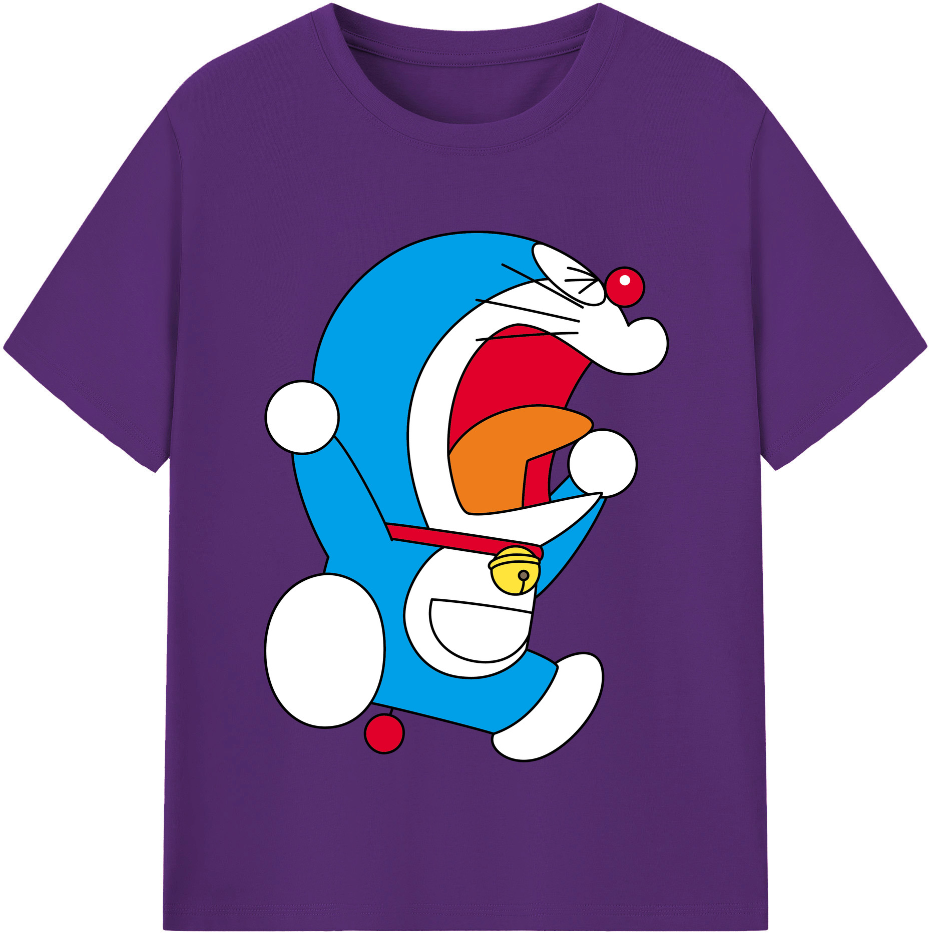 （画像用） ドラえもん Doraemon 綿100％半袖Tシャツ（フロントプリント）