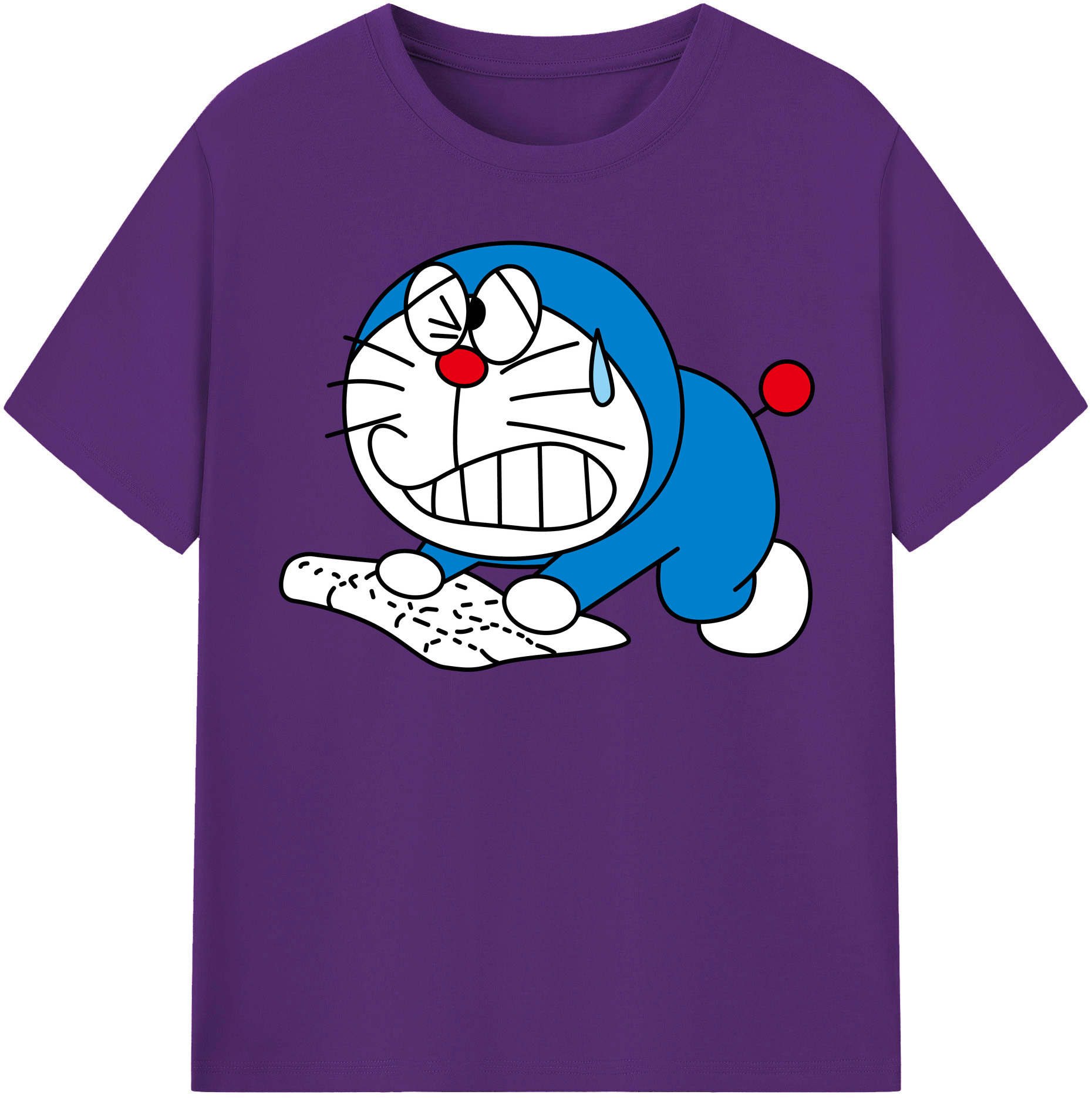 （画像用） ドラえもん Doraemon 綿100％半袖Tシャツ（フロントプリント）