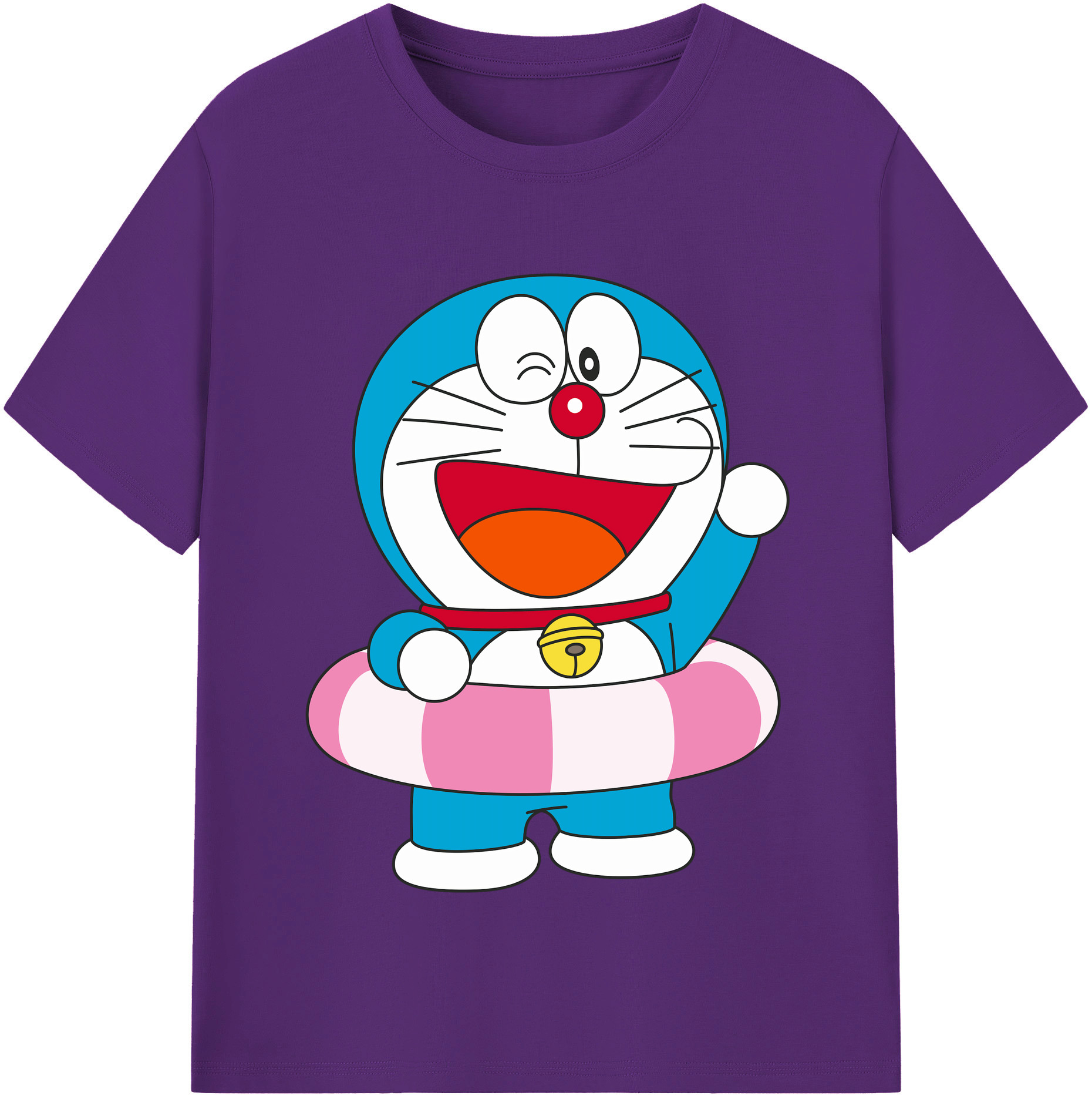 （画像用） ドラえもん Doraemon 綿100％半袖Tシャツ（フロントプリント）