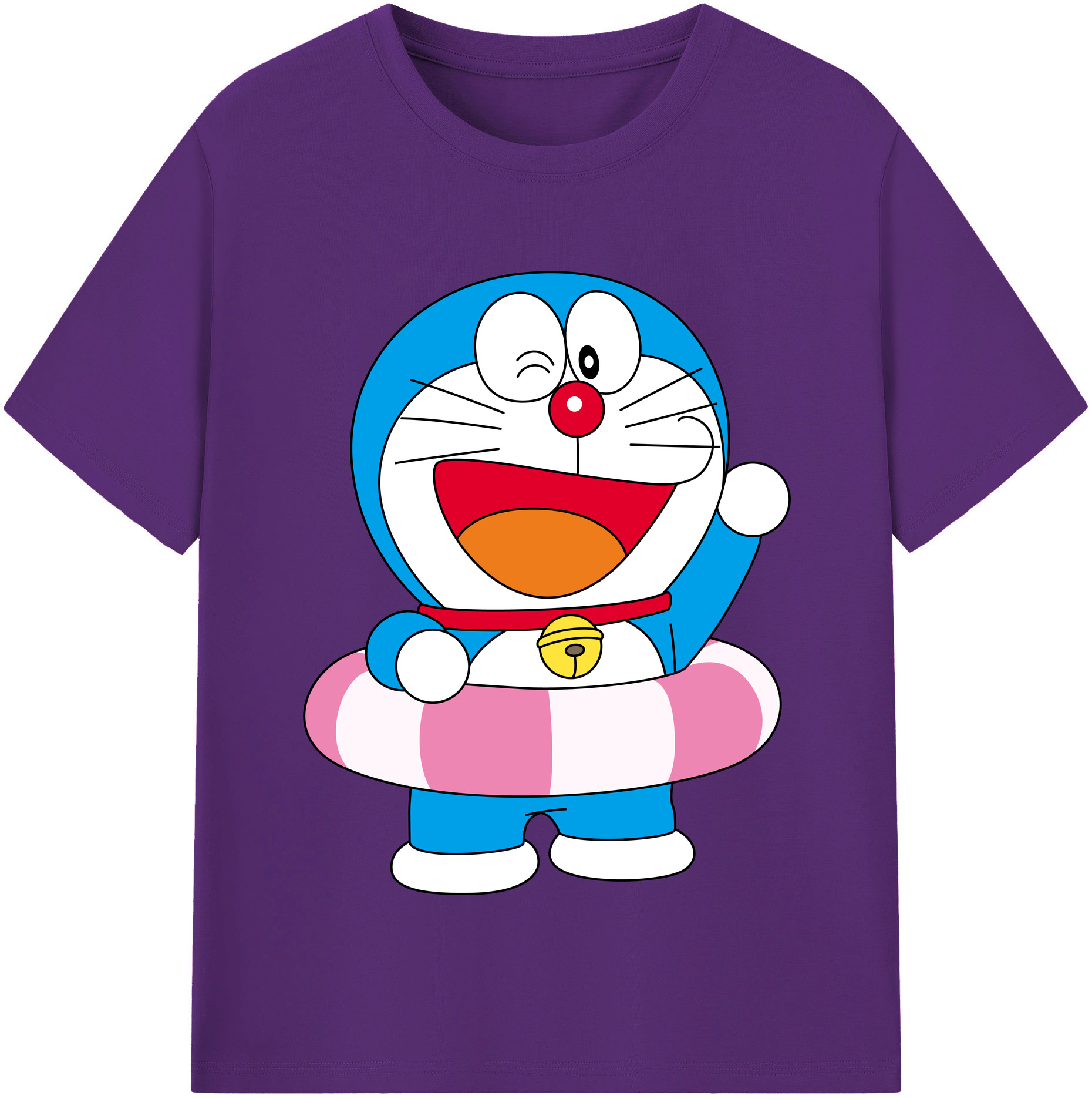 （画像用） ドラえもん Doraemon 綿100％半袖Tシャツ（フロントプリント）