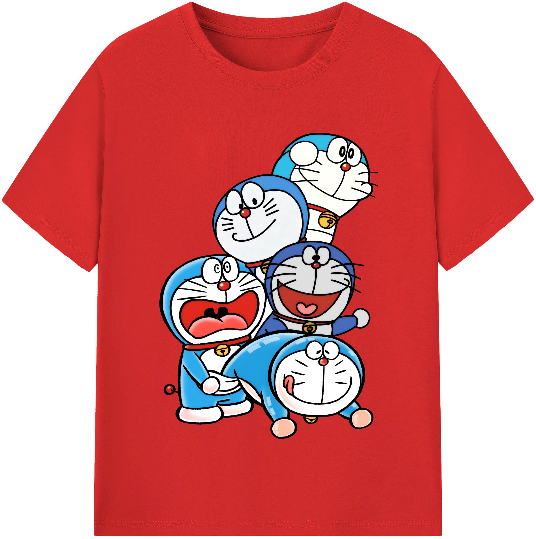（画像用） ドラえもん Doraemon 綿100％半袖Tシャツ（フロントプリント）