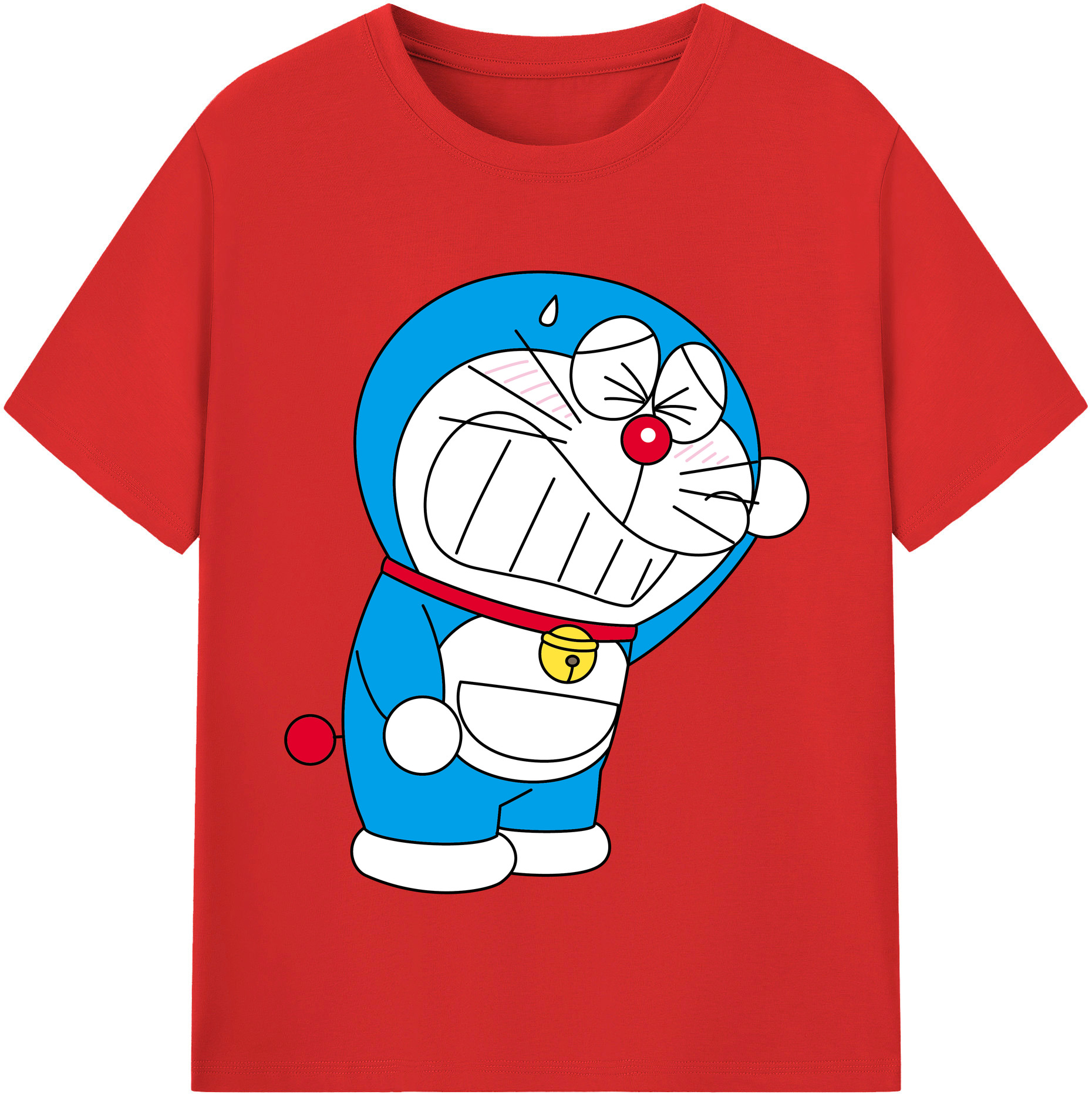 （画像用） ドラえもん Doraemon 綿100％半袖Tシャツ（フロントプリント）