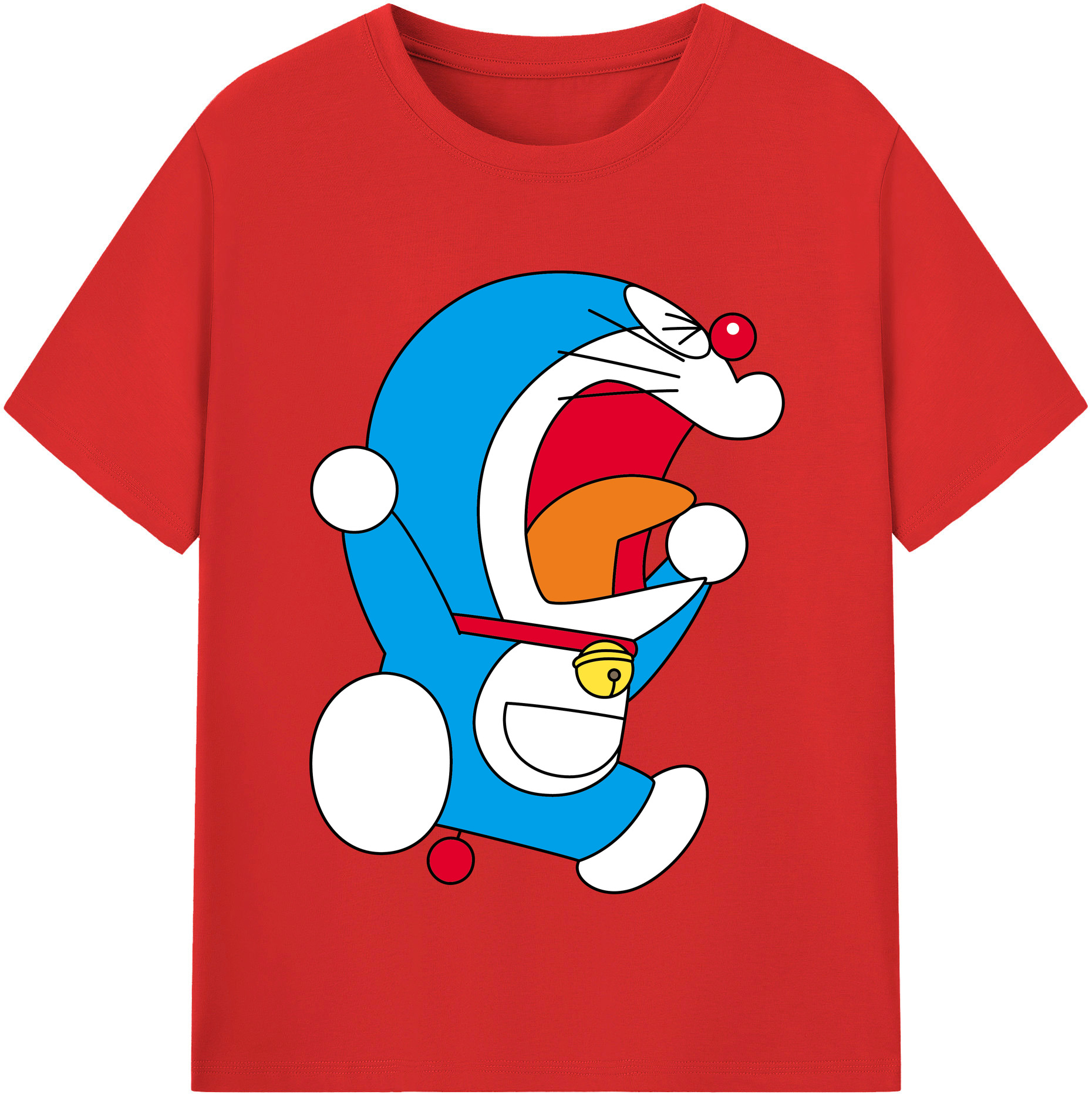（画像用） ドラえもん Doraemon 綿100％半袖Tシャツ（フロントプリント）