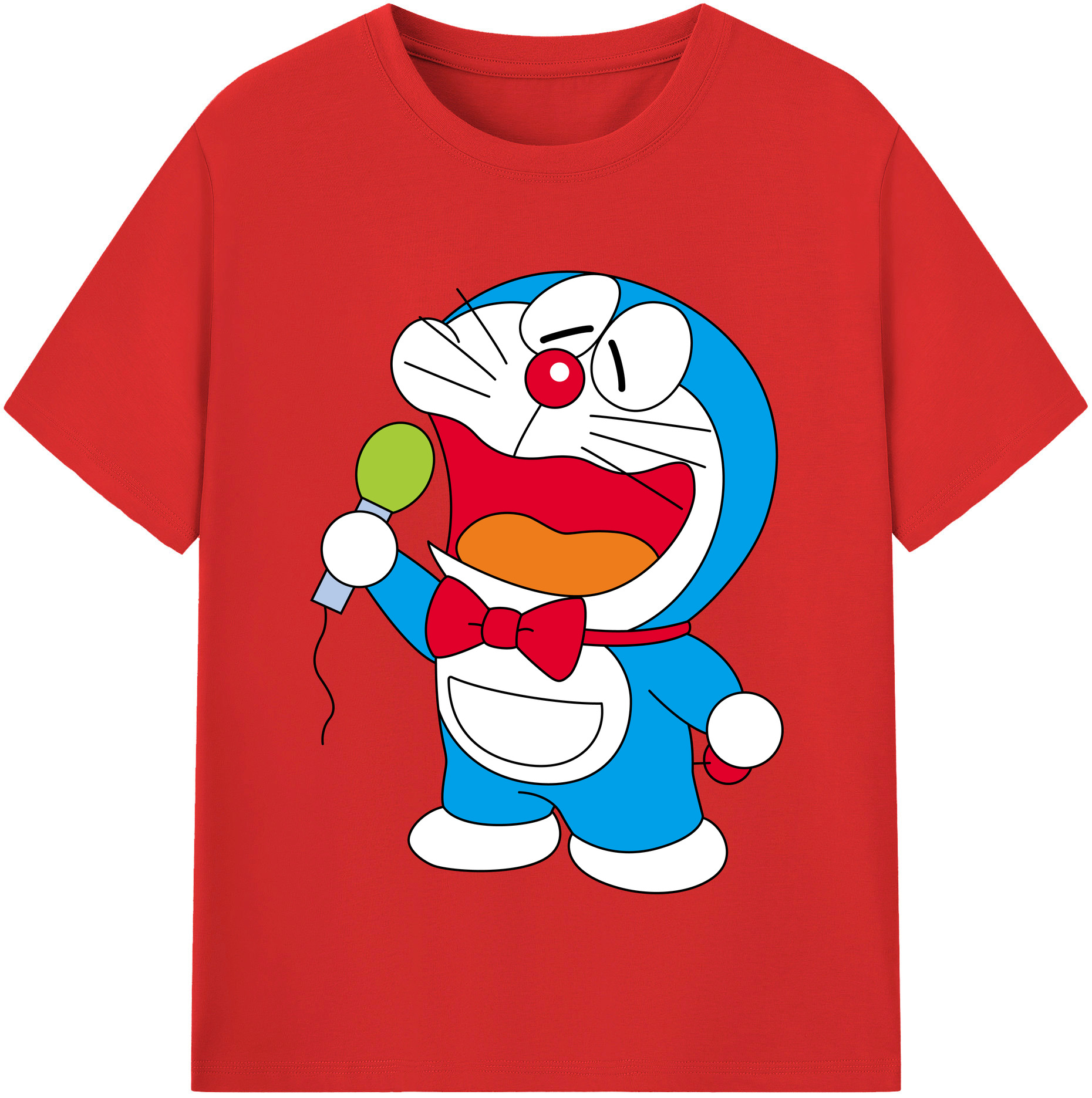 （画像用） ドラえもん Doraemon 綿100％半袖Tシャツ（フロントプリント）