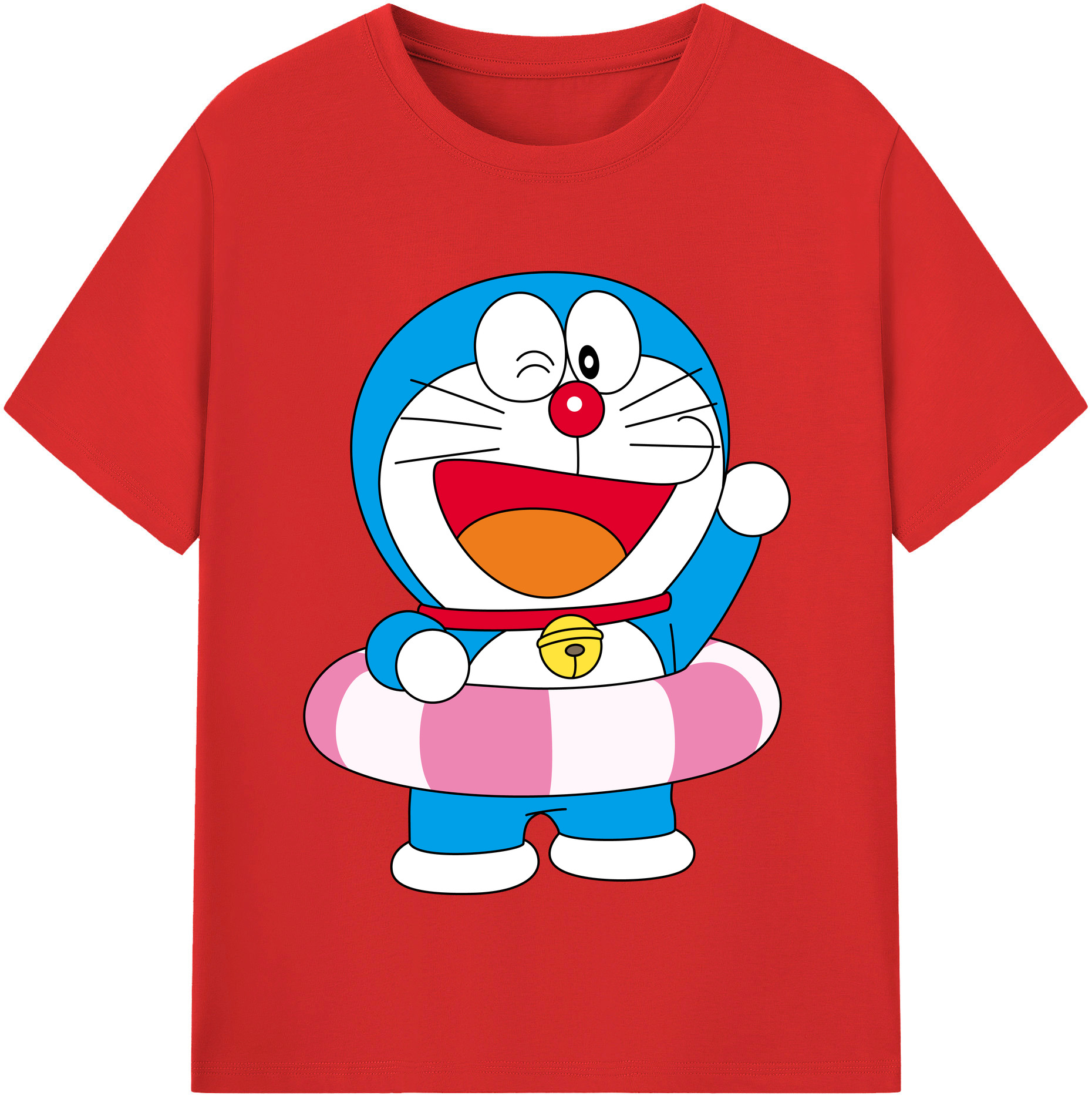 （画像用） ドラえもん Doraemon 綿100％半袖Tシャツ（フロントプリント）