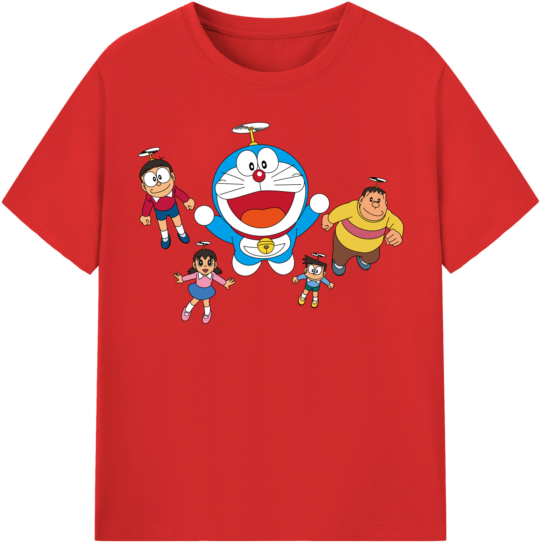 （画像用） ドラえもん 骨川 スネ夫 Doraemon Honekawa Suneo 綿100％半袖Tシャツ（フロントプリント）