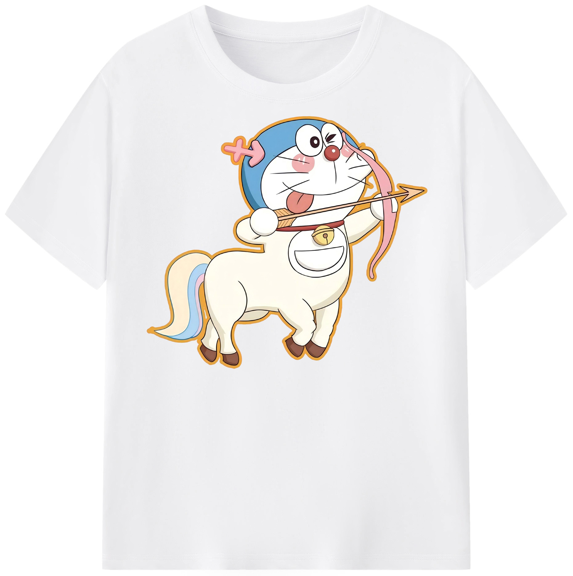 （画像用） ドラえもん Doraemon 綿100％半袖Tシャツ（フロントプリント）