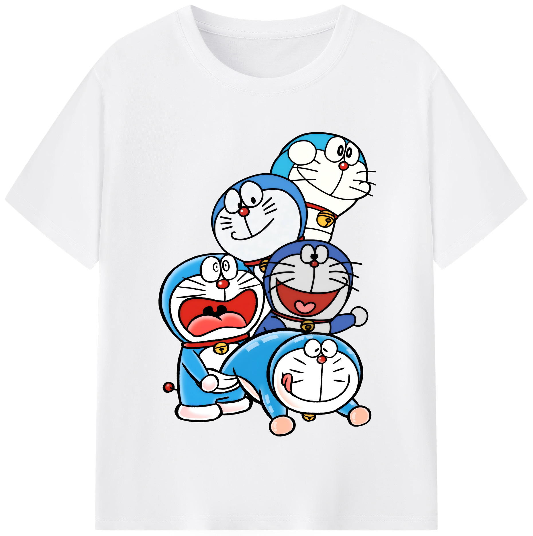 （画像用） ドラえもん Doraemon 綿100％半袖Tシャツ（フロントプリント）