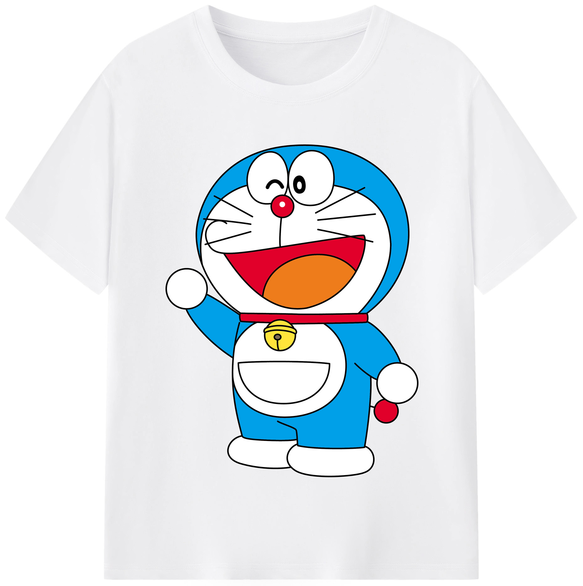 （画像用） ドラえもん Doraemon 綿100％半袖Tシャツ（フロントプリント）