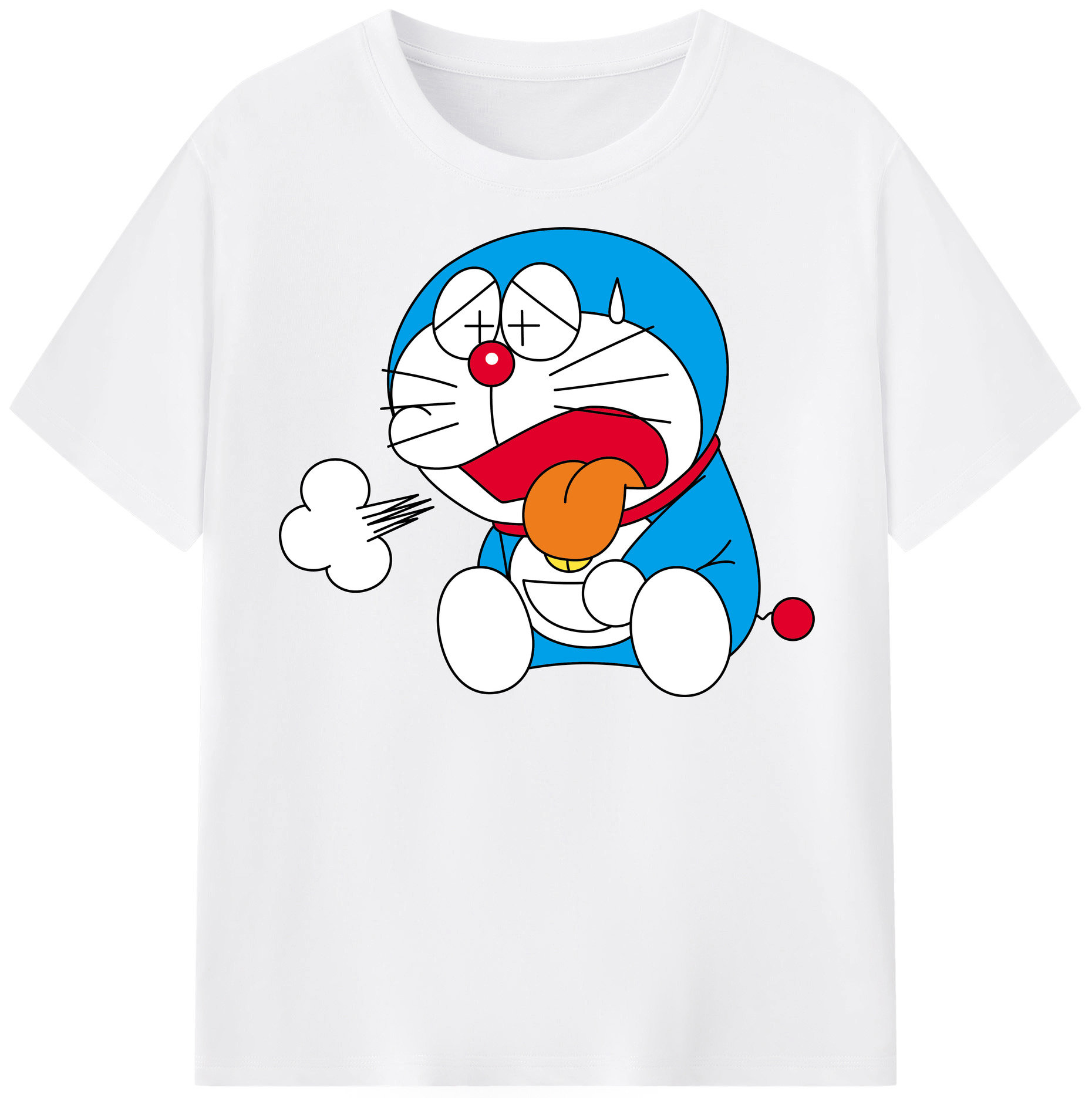 （画像用） ドラえもん Doraemon 綿100％半袖Tシャツ（フロントプリント）