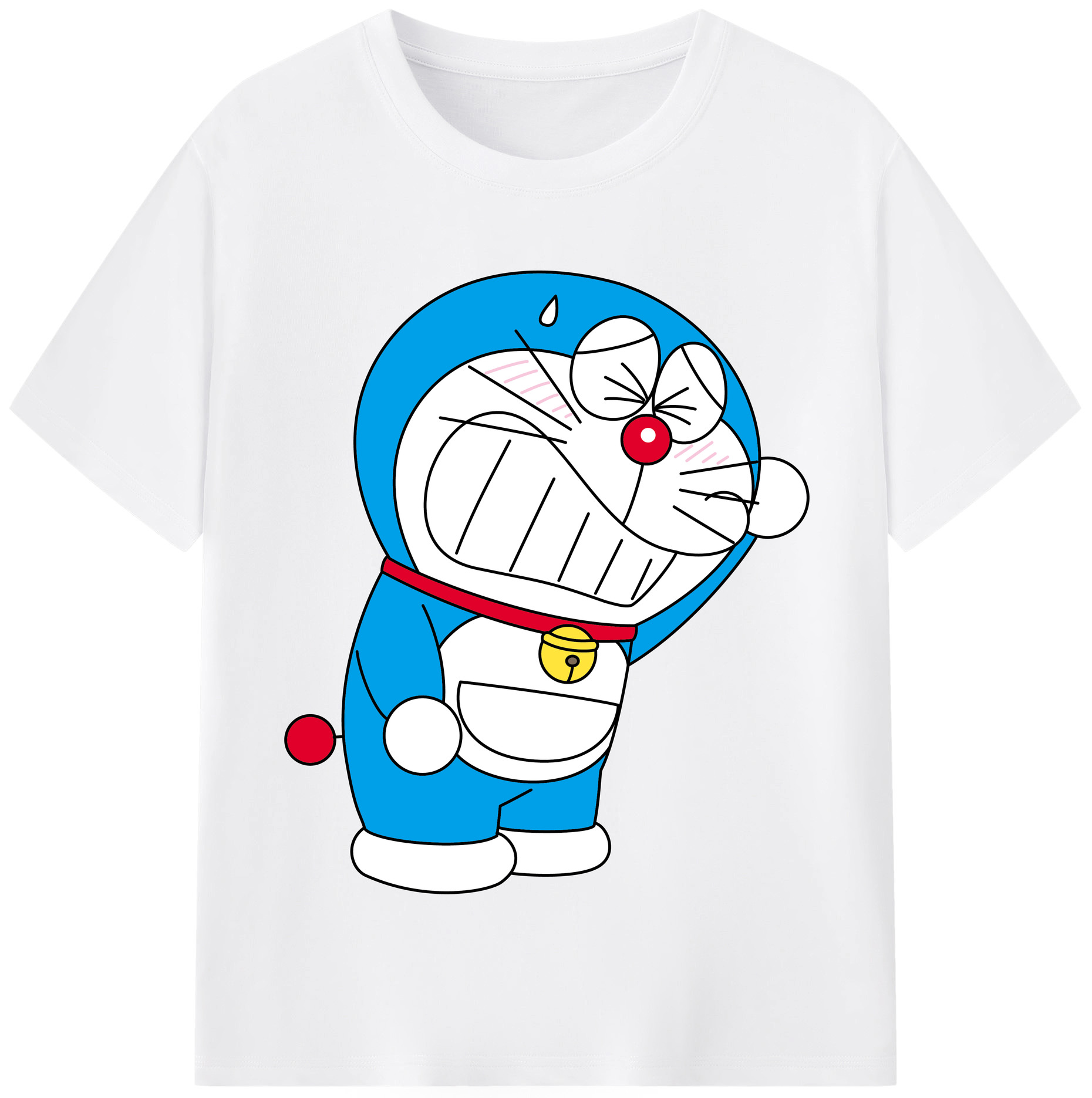 （画像用） ドラえもん Doraemon 綿100％半袖Tシャツ（フロントプリント）