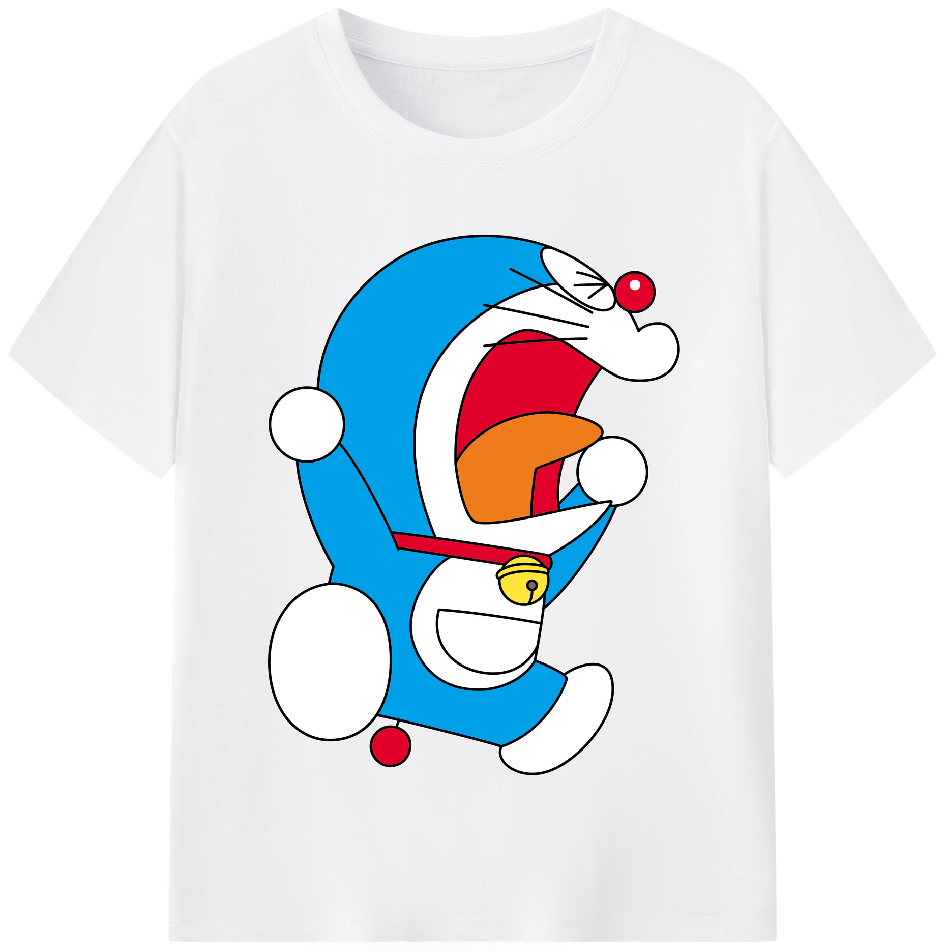 （画像用） ドラえもん Doraemon 綿100％半袖Tシャツ（フロントプリント）